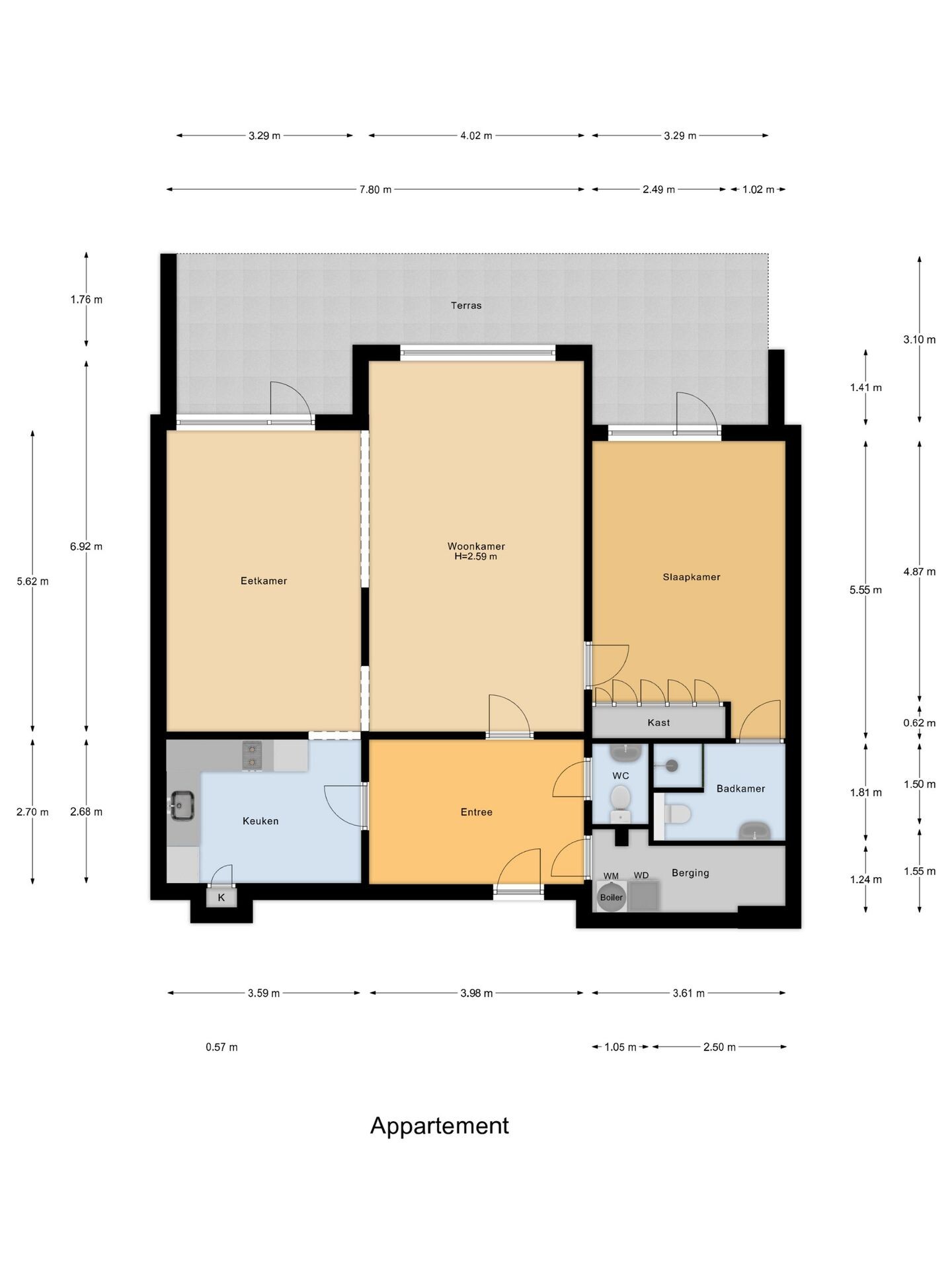 Appartement te koop: De Rekere 69, Bergen (Nh)