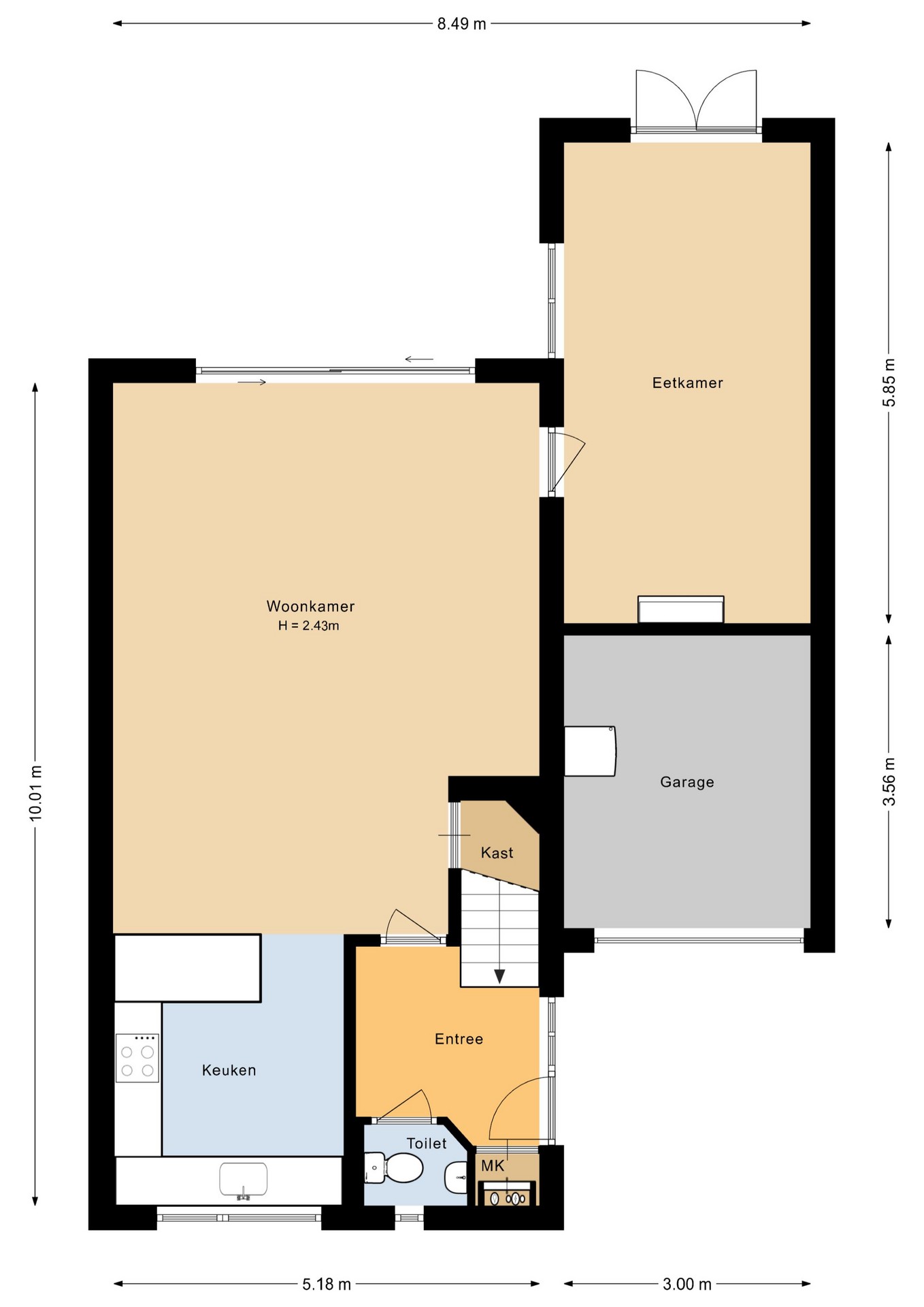 Tussenwoning te koop: Visweg 41, Limmen