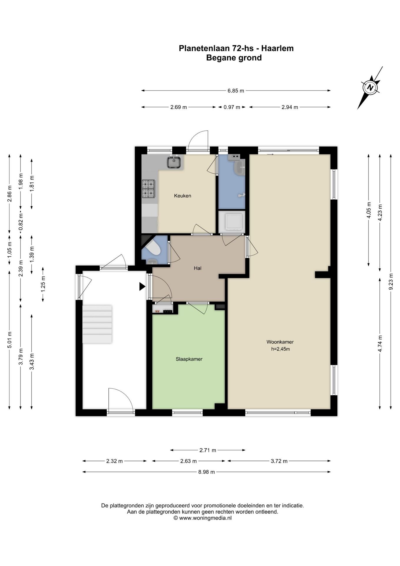 Appartement te koop: Planetenlaan 72, Haarlem