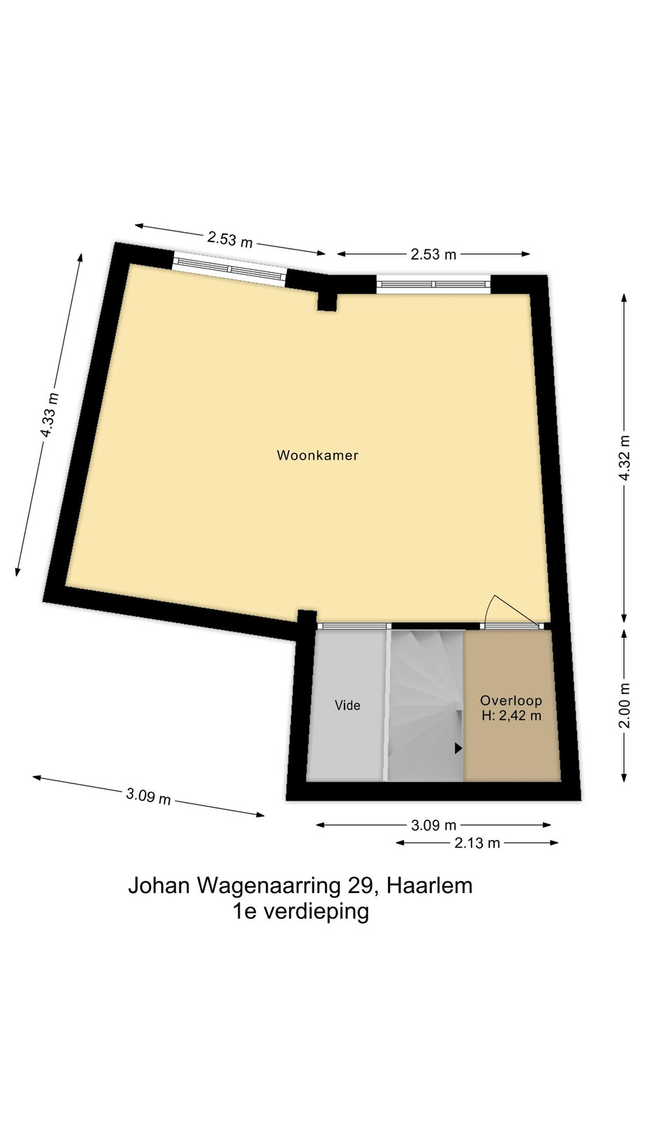 Appartement te koop: Johan Wagenaarring 29, Haarlem
