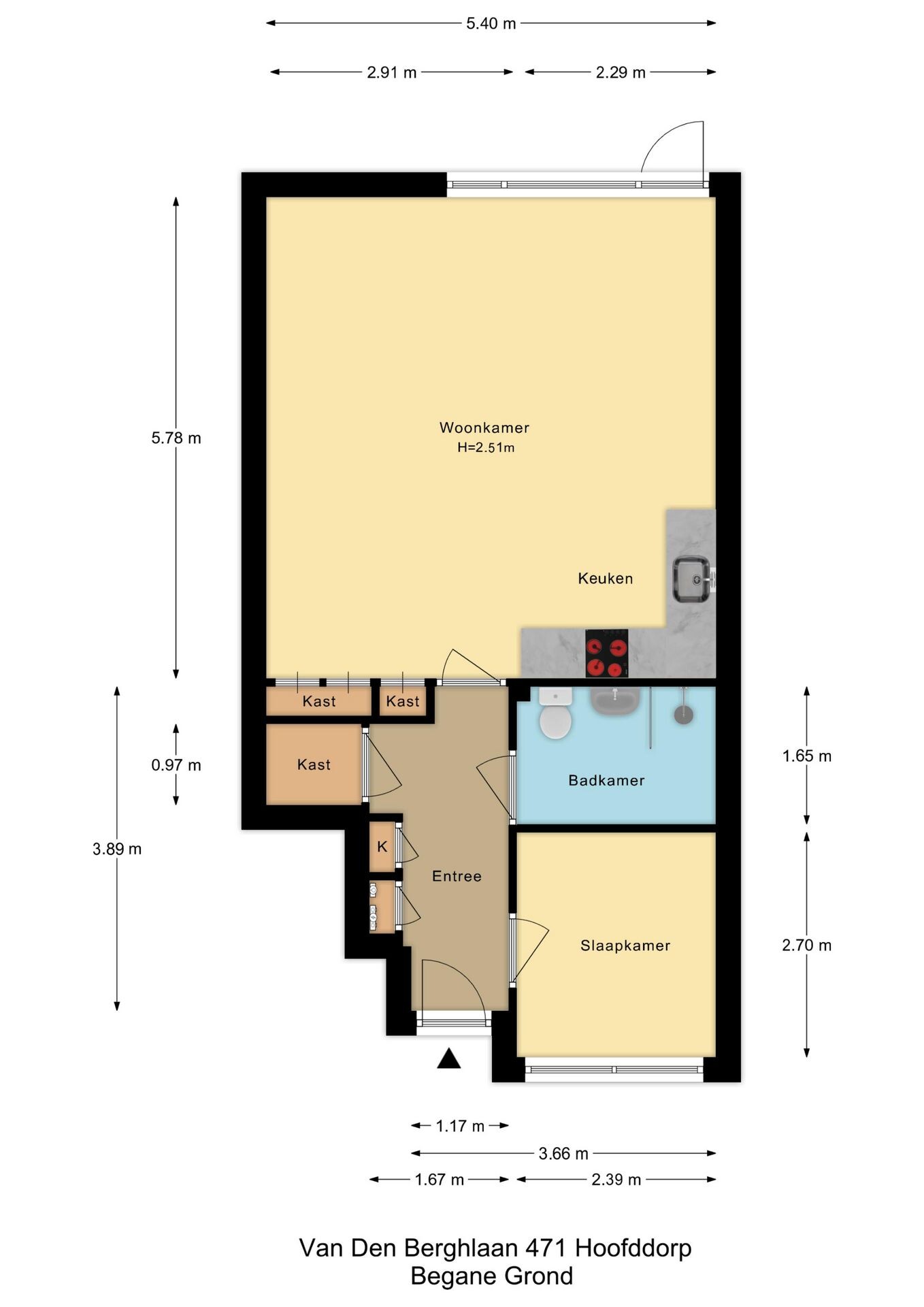 Appartement te koop: Van den Berghlaan 471, Hoofddorp