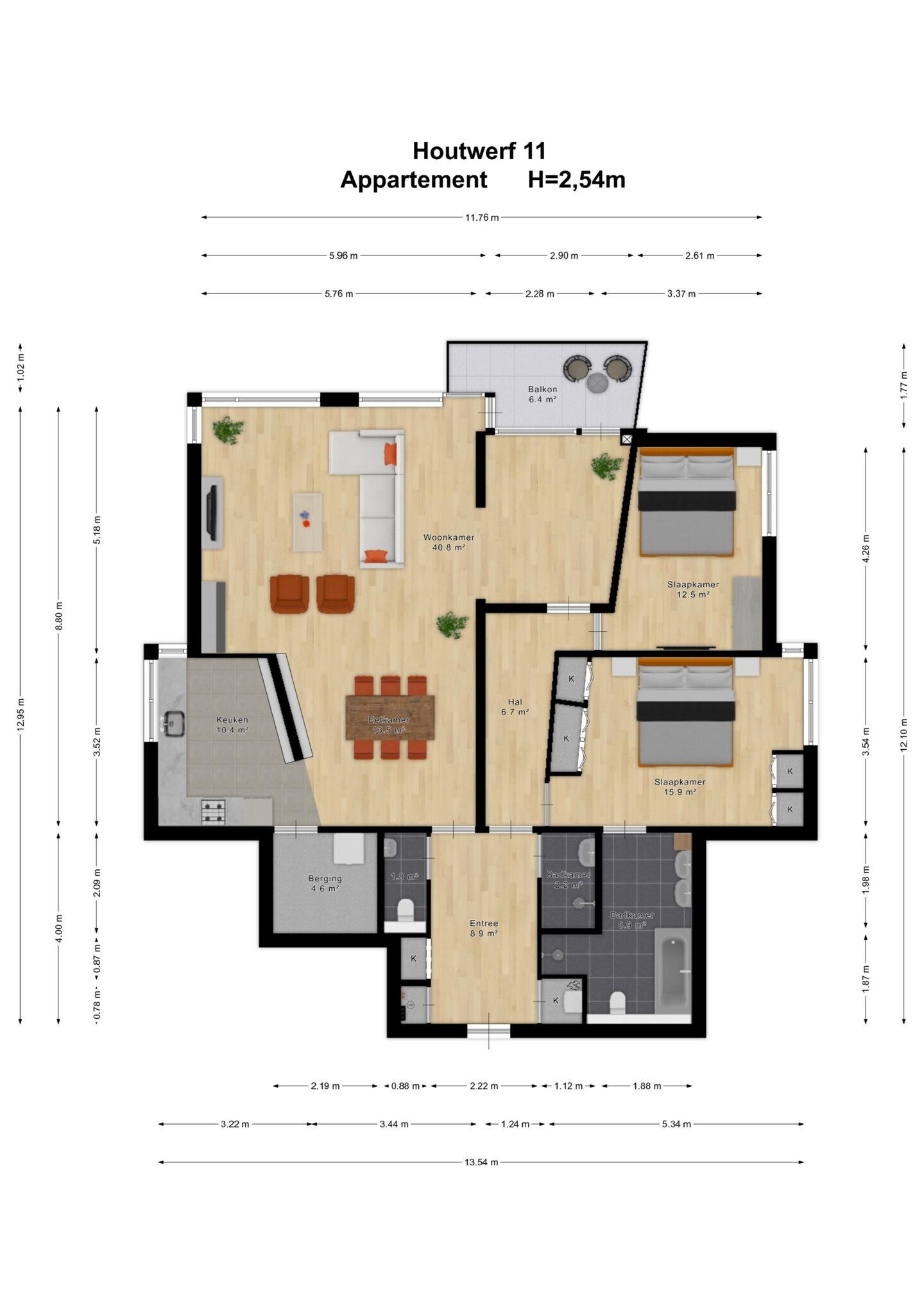 Appartement te koop: Houtwerf 11, Leidschendam