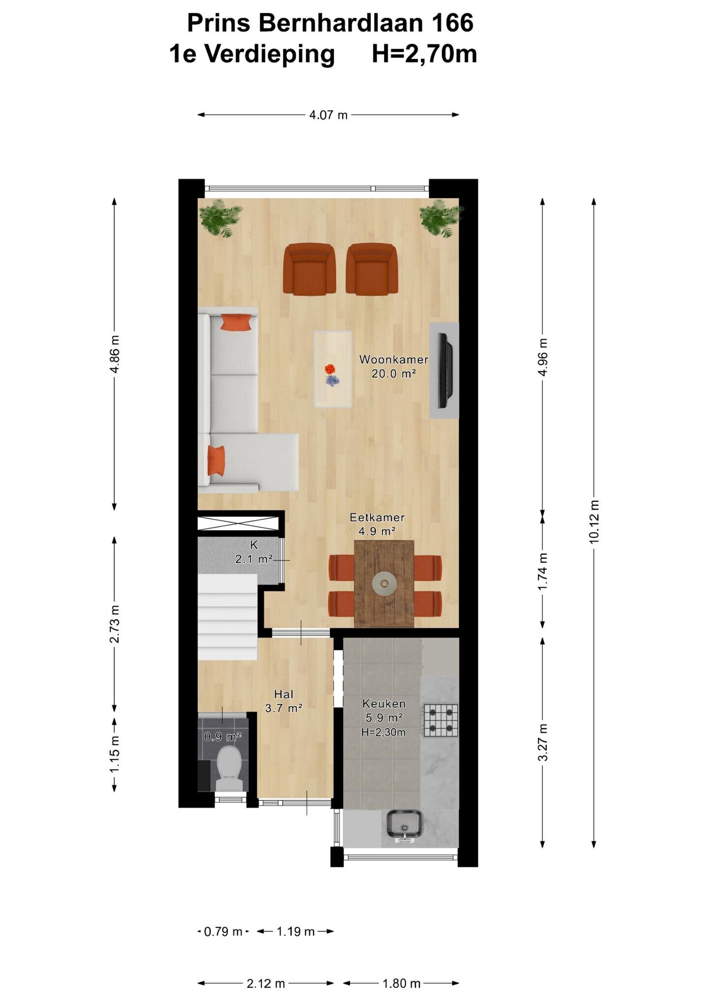 Appartement te koop: Prins Bernhardlaan 166, Voorburg