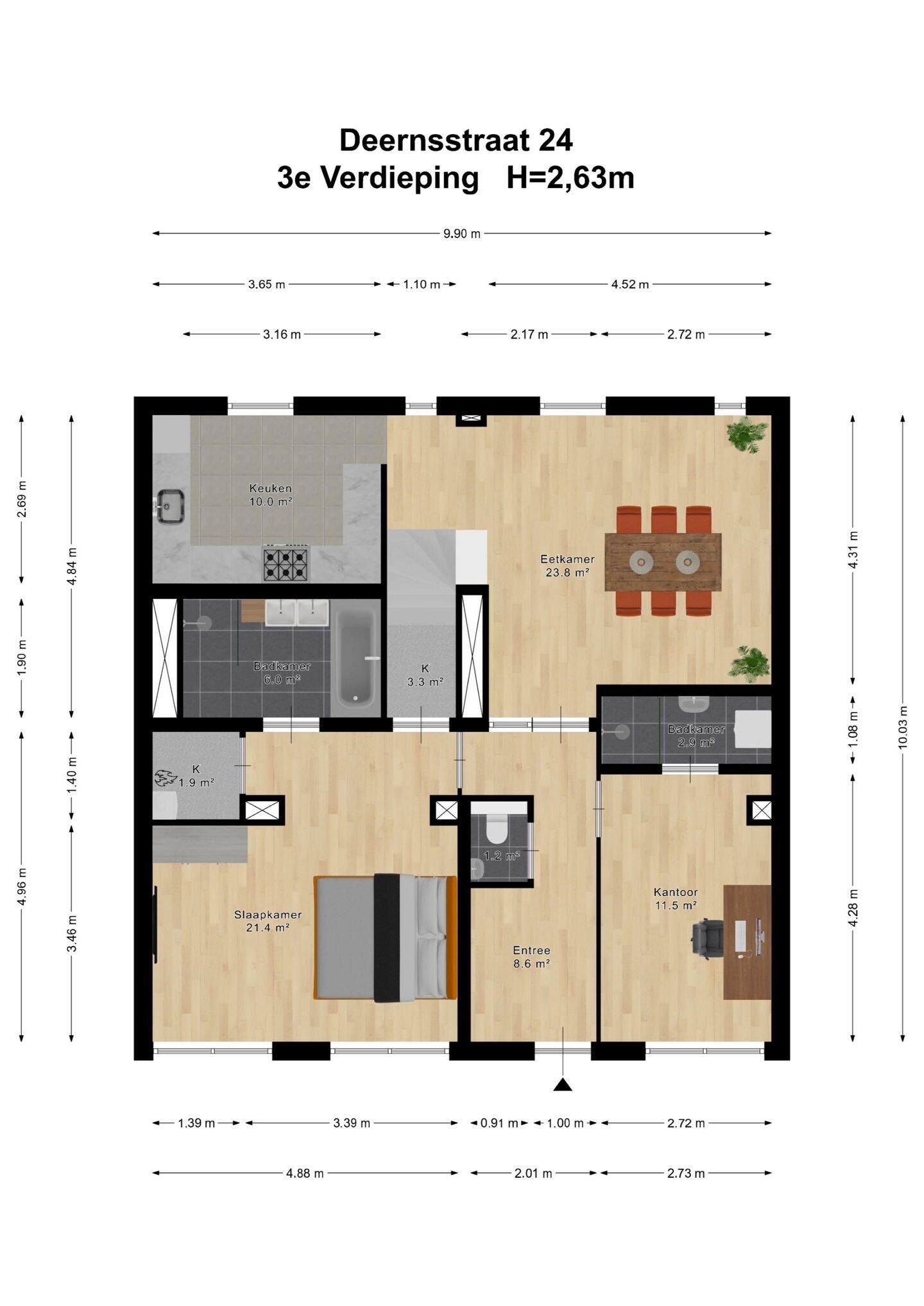 Appartement te koop: Deernsstraat 24, Voorburg
