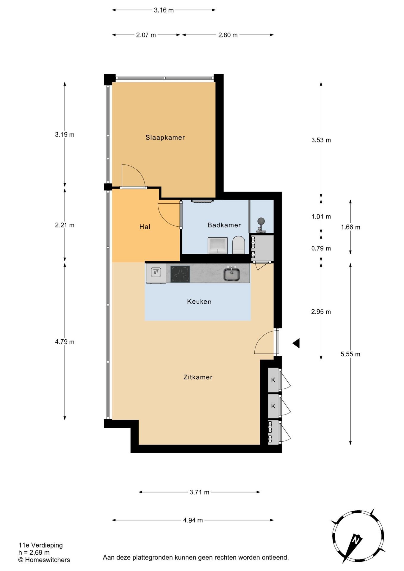 Appartement te koop: Volmerlaan 4F111, Rijswijk