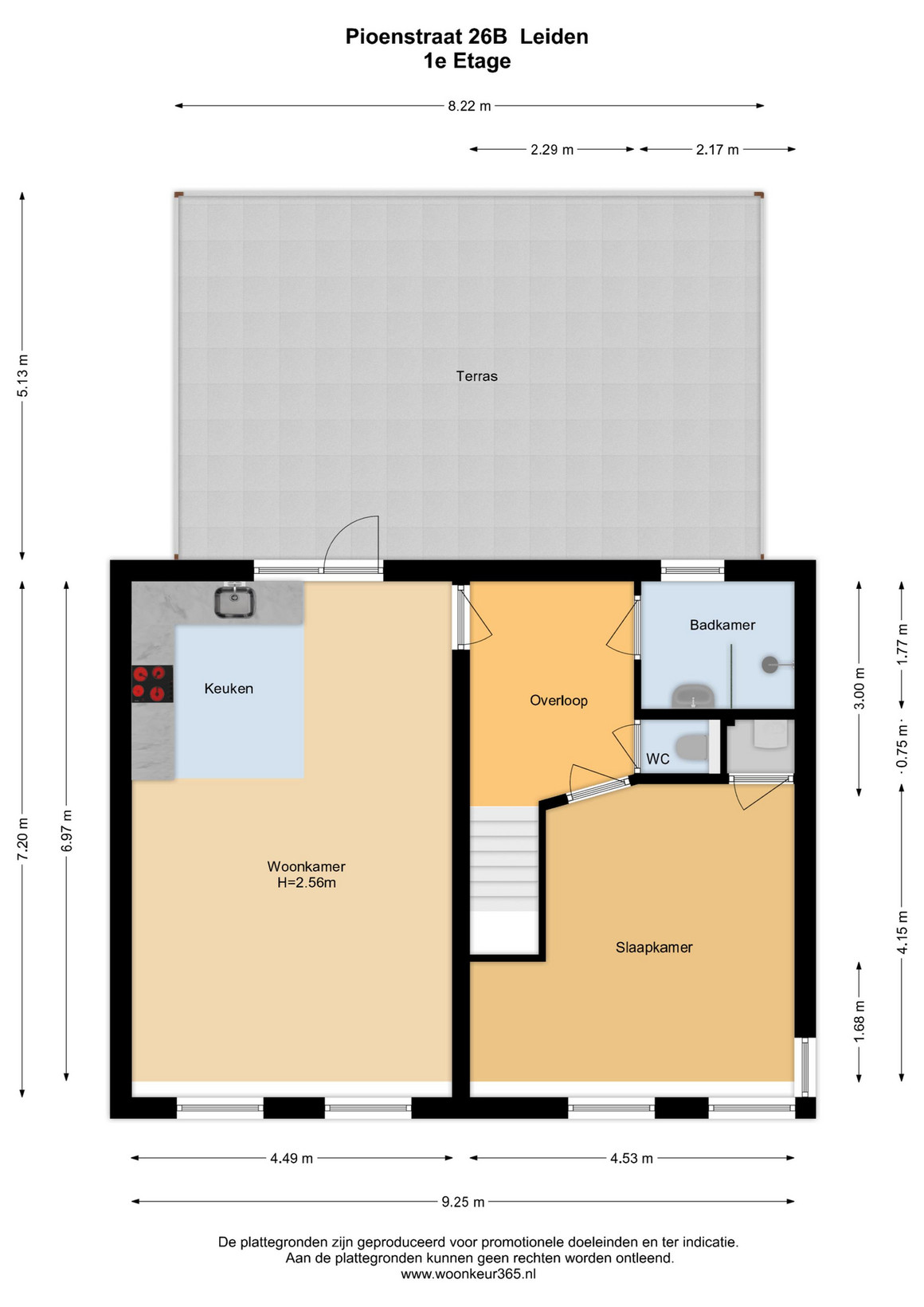 Appartement te koop: Pioenstraat 26B, Leiden