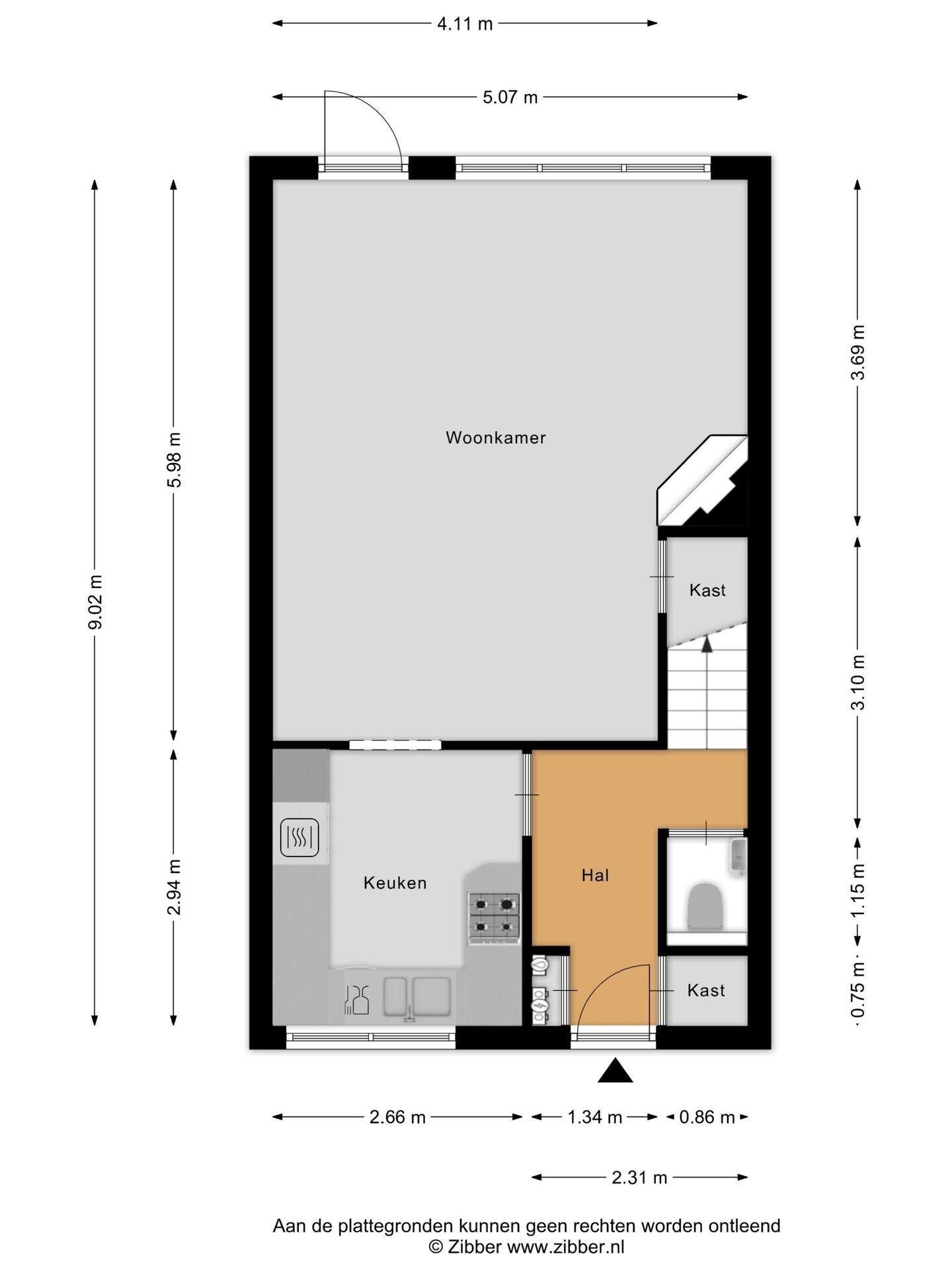 Tussenwoning te koop: Bosrank 57, Oude Wetering