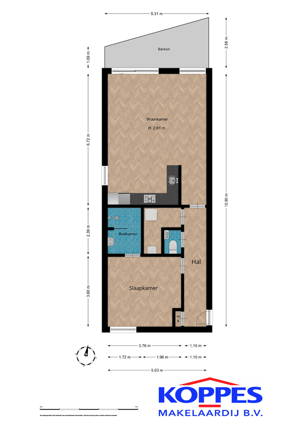 Appartement te koop: Simon van Capelweg 205, Noorden