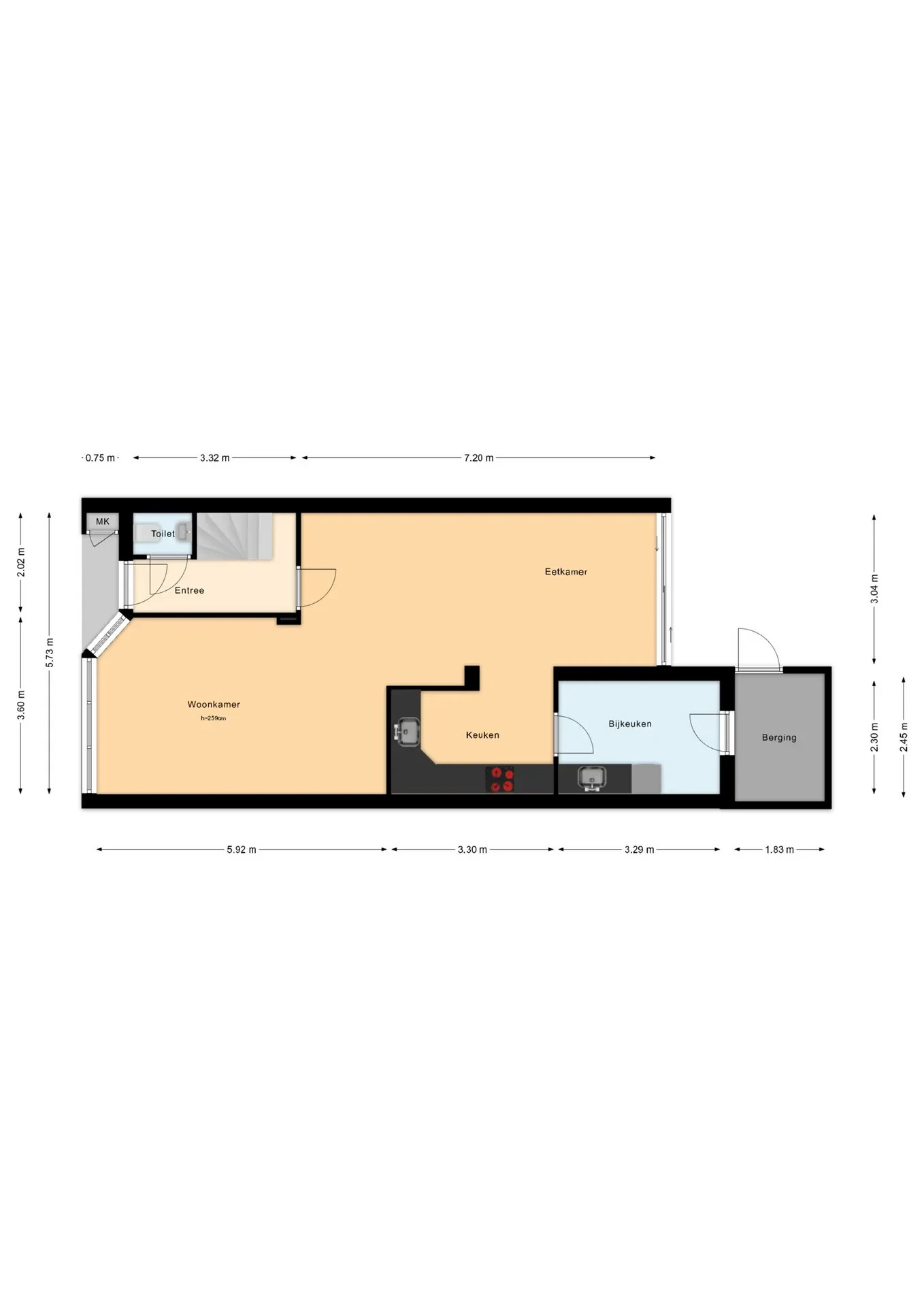 Tussenwoning te koop: de Kamp 3, Ter Aar