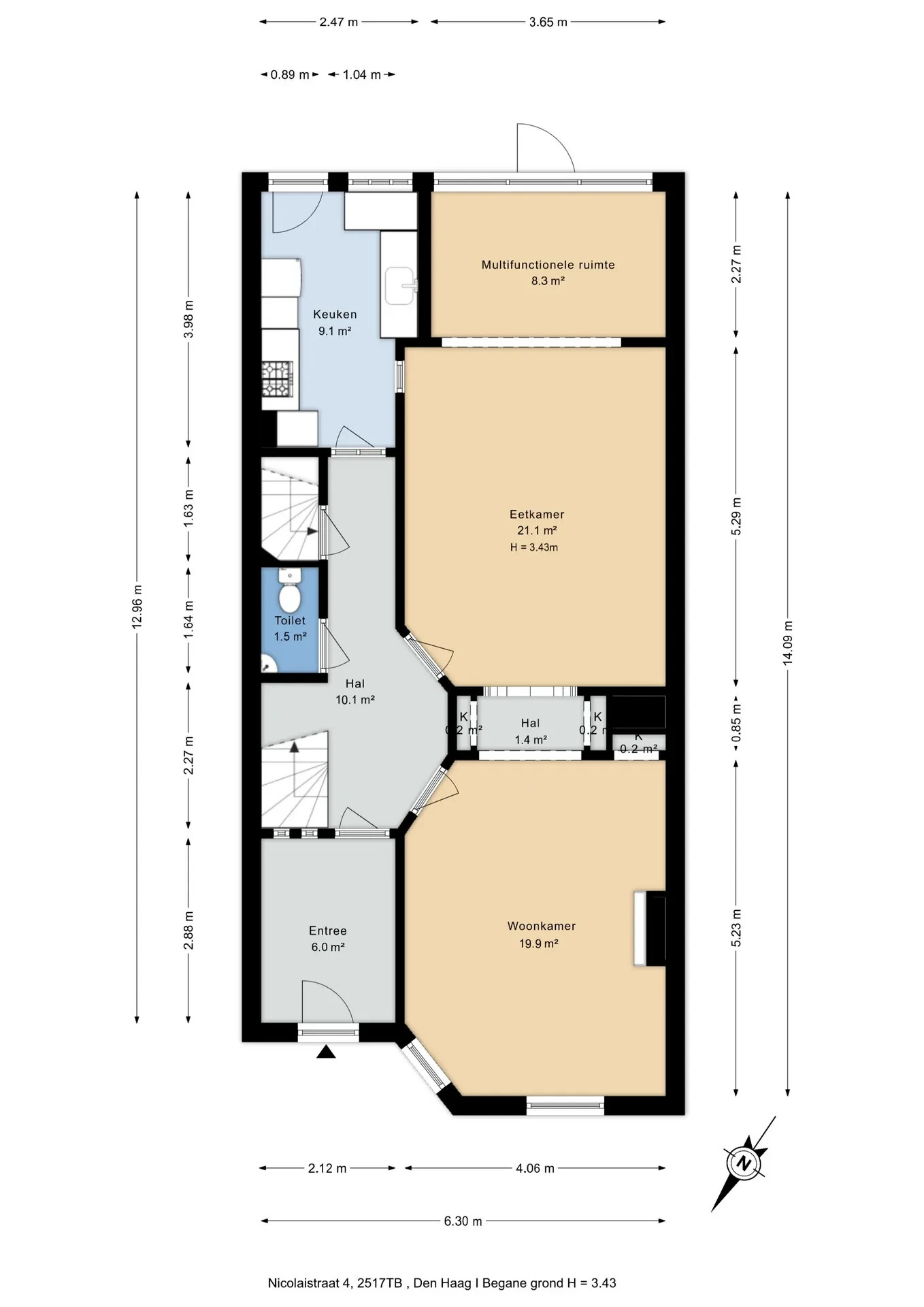 Tussenwoning te koop: Nicolaïstraat 4, 'S-Gravenhage