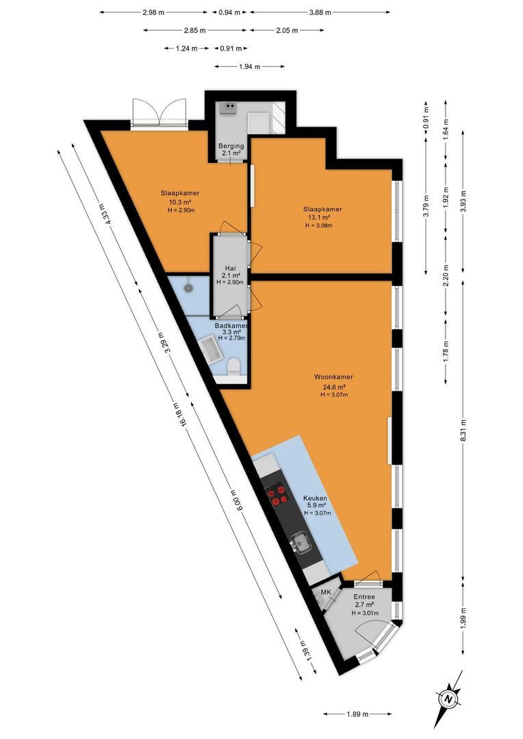 Appartement te koop: Joseph Ledelstraat 5A, 'S-Gravenhage