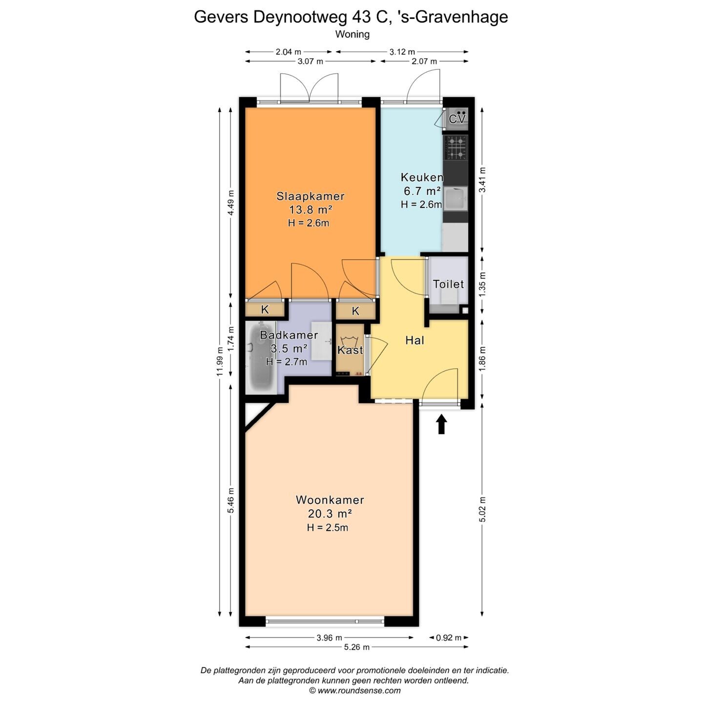 Appartement te koop: Gevers Deynootweg 43C, 'S-Gravenhage