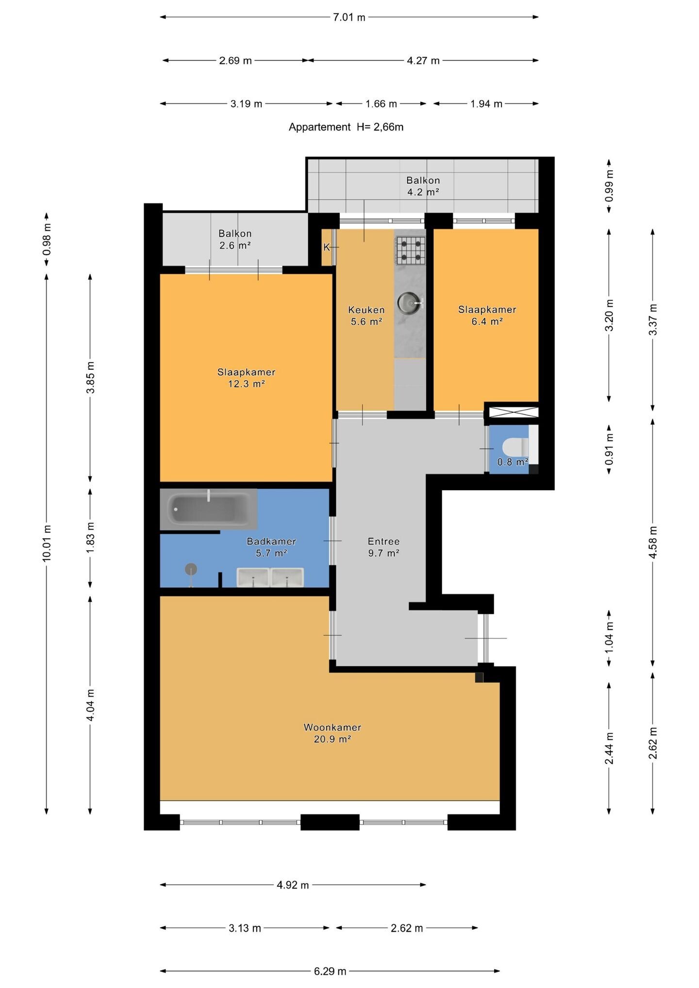 Appartement te koop: Harstenhoekstraat 45, 'S-Gravenhage