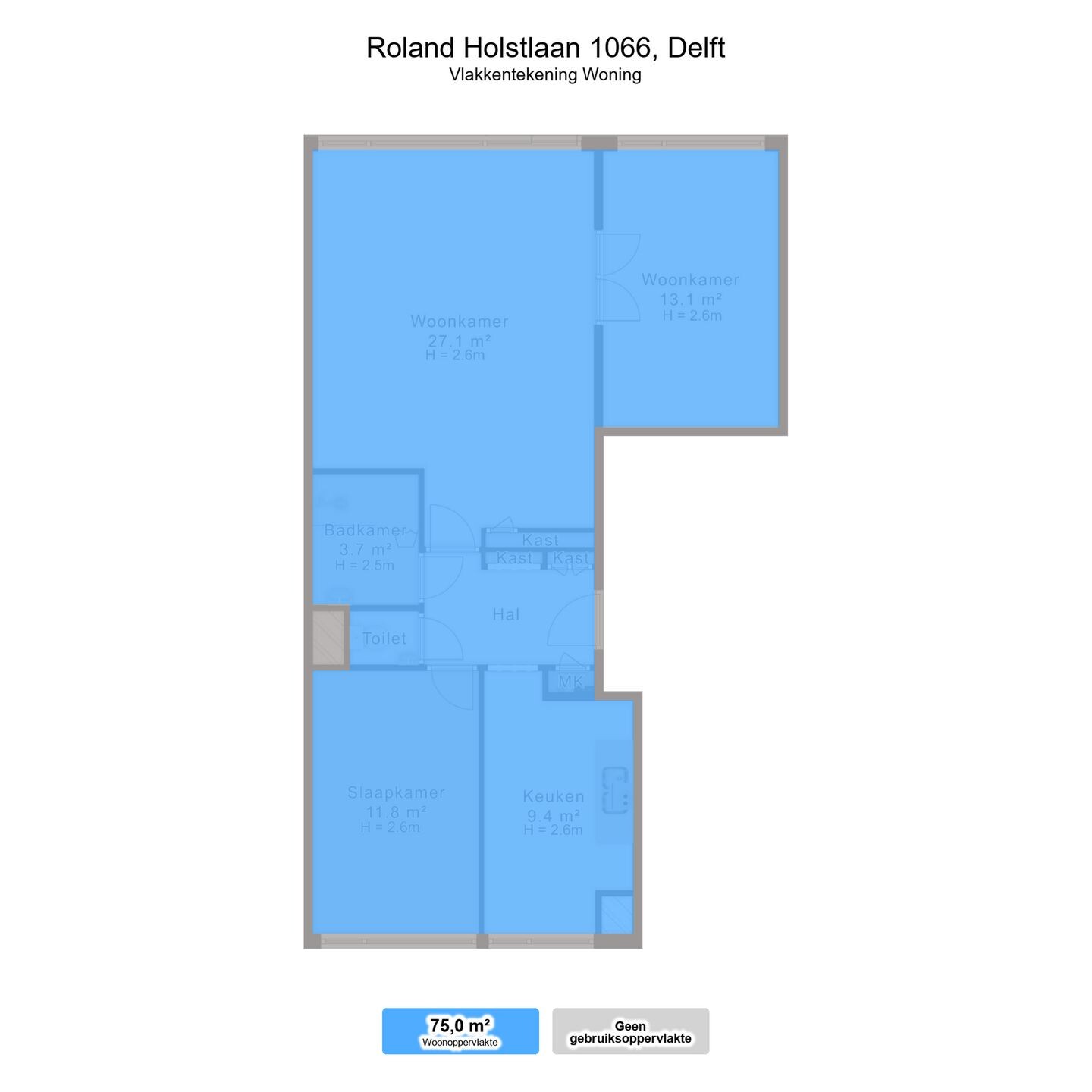 Appartement te koop: Roland Holstlaan 1066, Delft