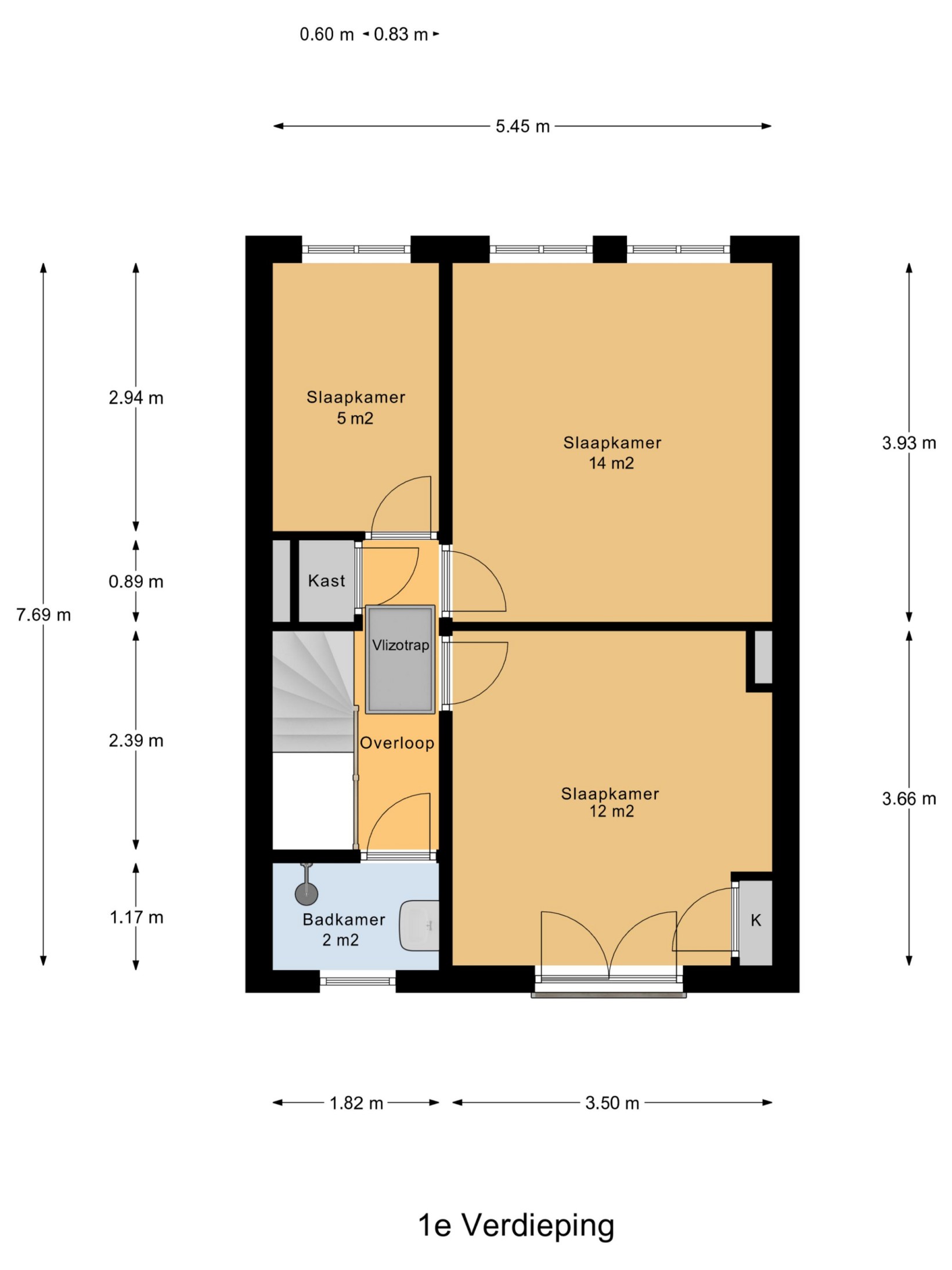 Tussenwoning te koop: van Baerlestraat 49, Gouda