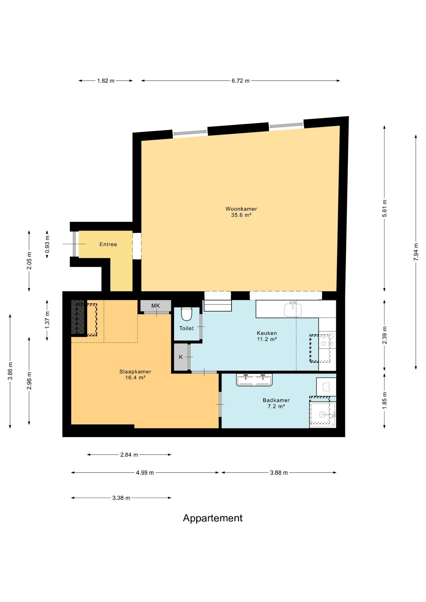 Appartement te koop: Koestraat 72D, Schoonhoven