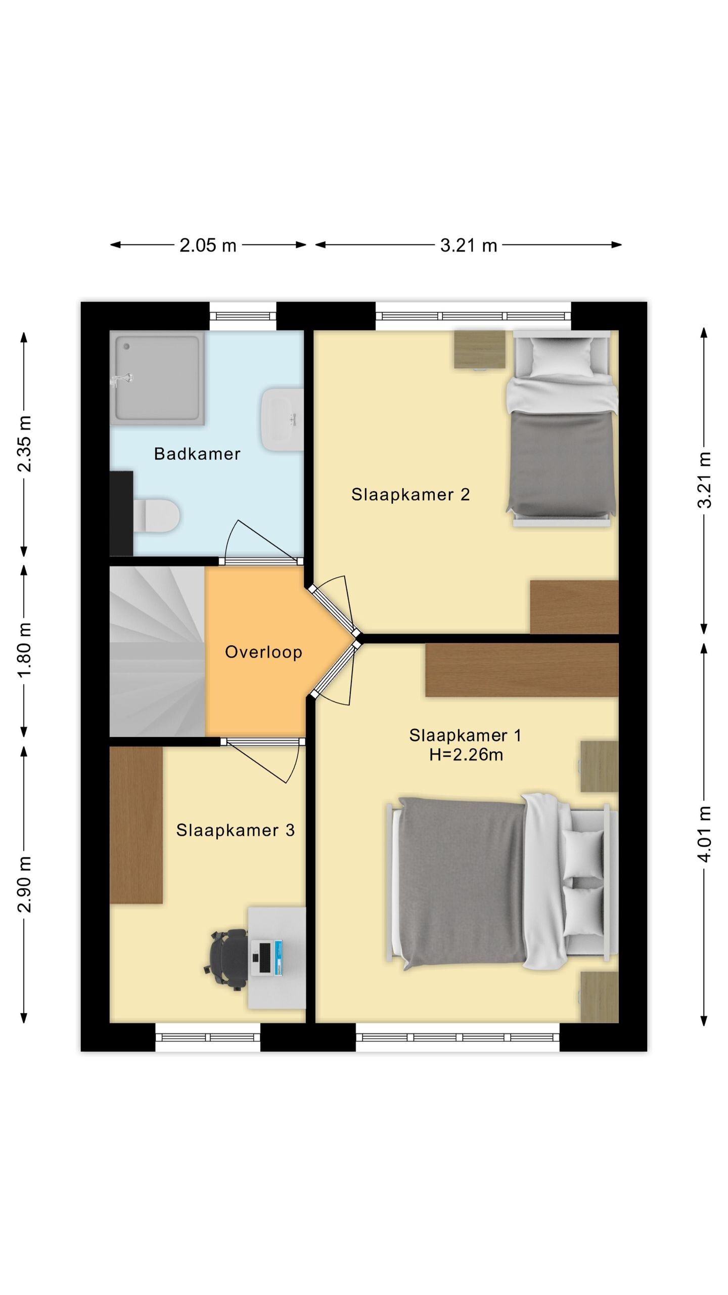Twee-onder-één-kap te koop: Churchillplein 3, Ridderkerk