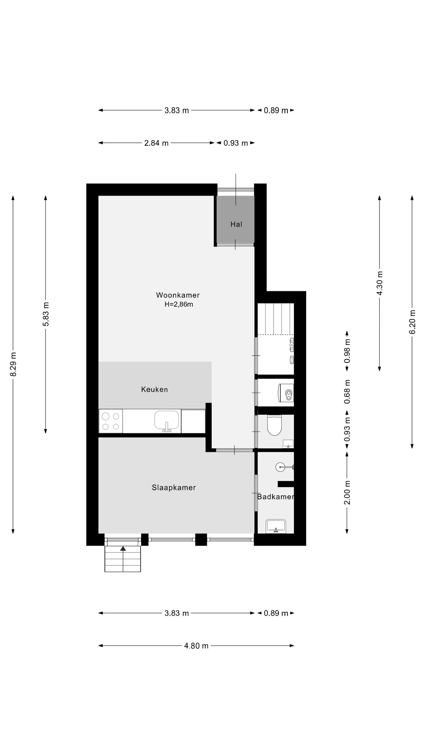 Studio te koop: Drievriendenstraat 12B, Rotterdam