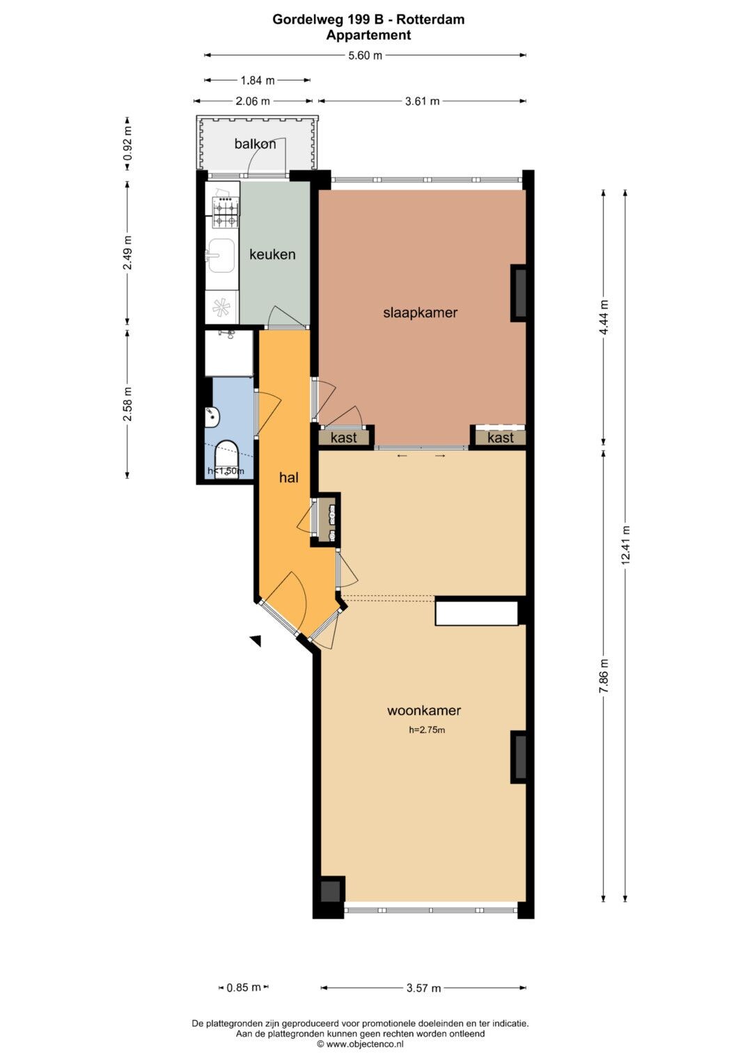 Appartement te koop: Gordelweg 199B, Rotterdam