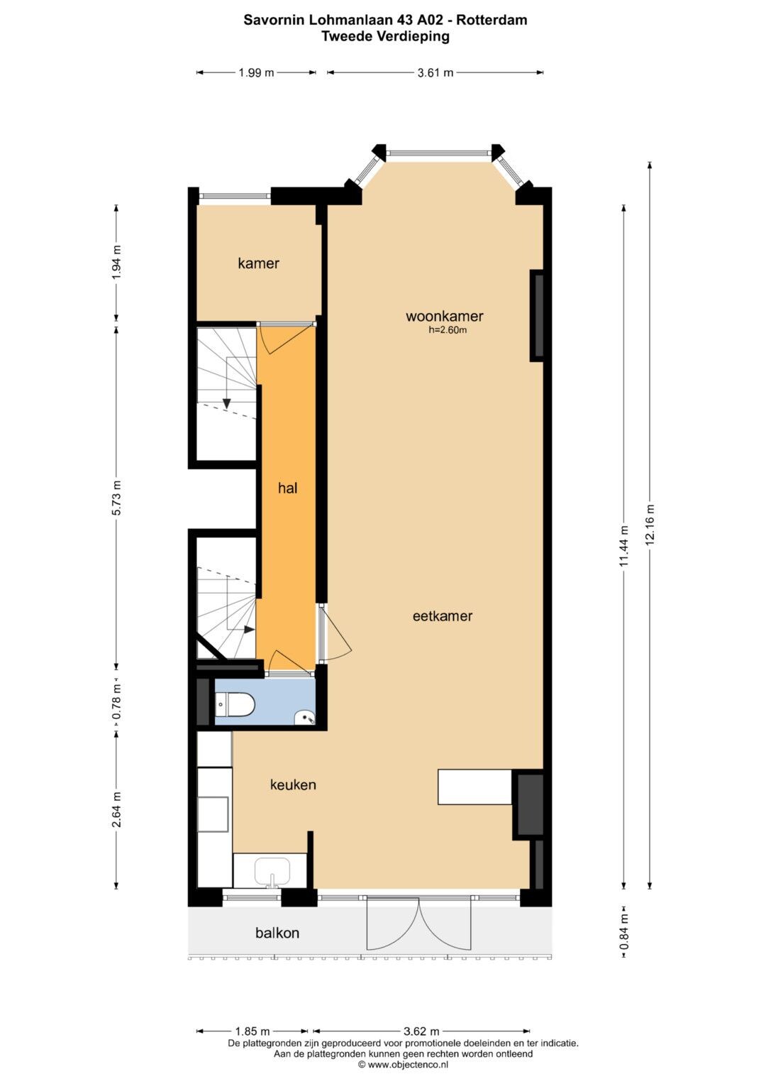 Appartement te koop: De Savornin Lohmanlaan 43A02, Rotterdam