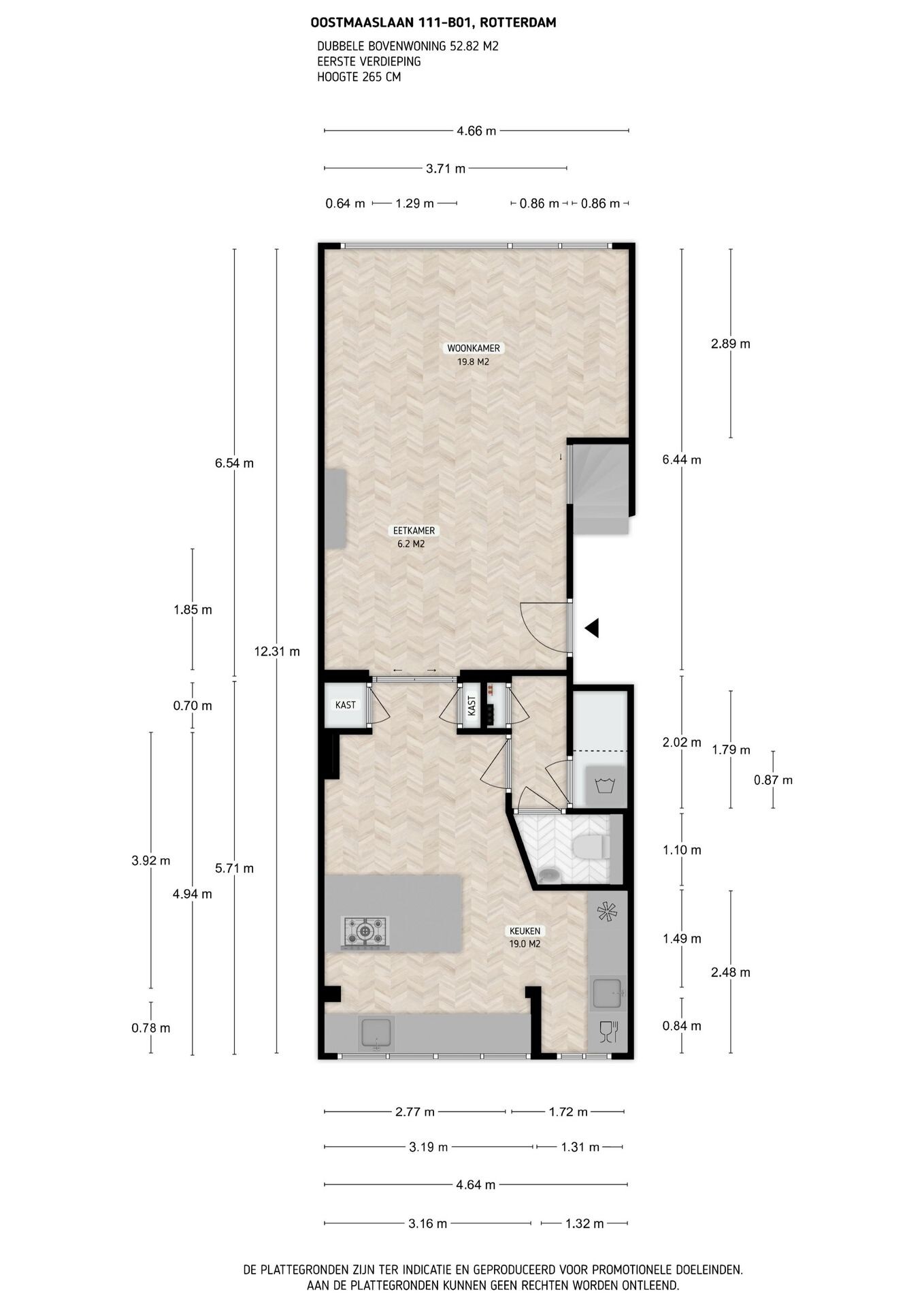 Appartement te koop: Oostmaaslaan 111B01, Rotterdam