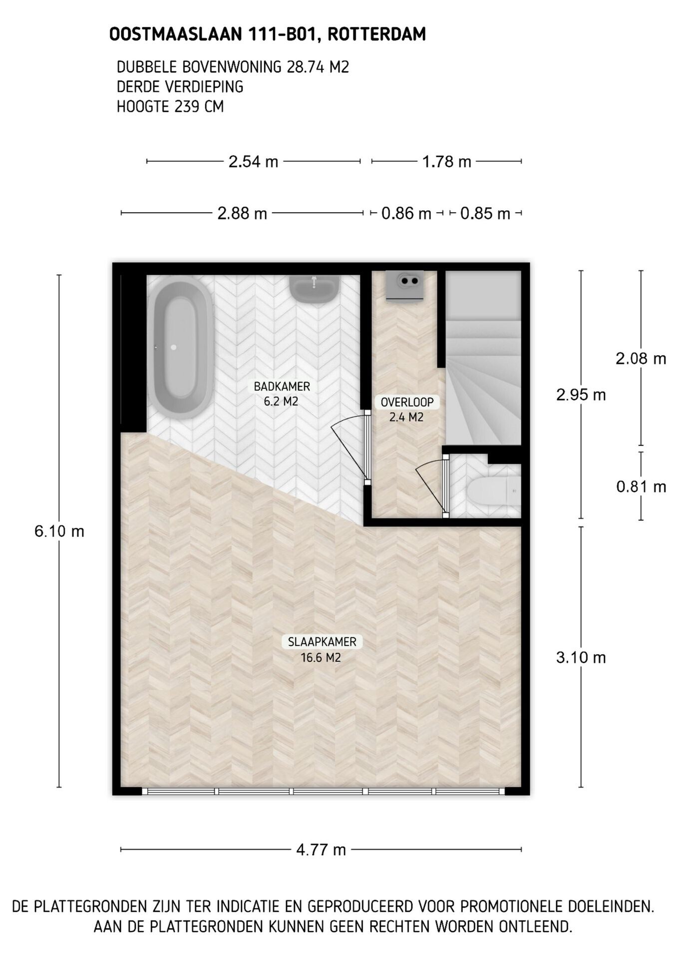 Appartement te koop: Oostmaaslaan 111B01, Rotterdam