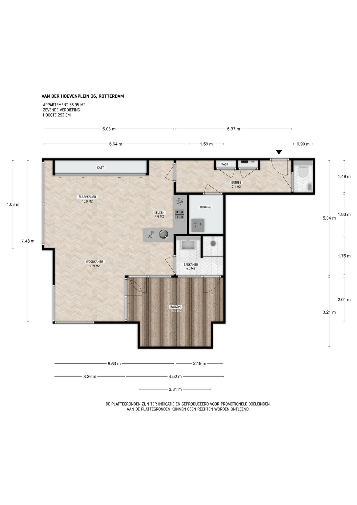 Appartement te koop: Van der Hoevenplein 36, Rotterdam