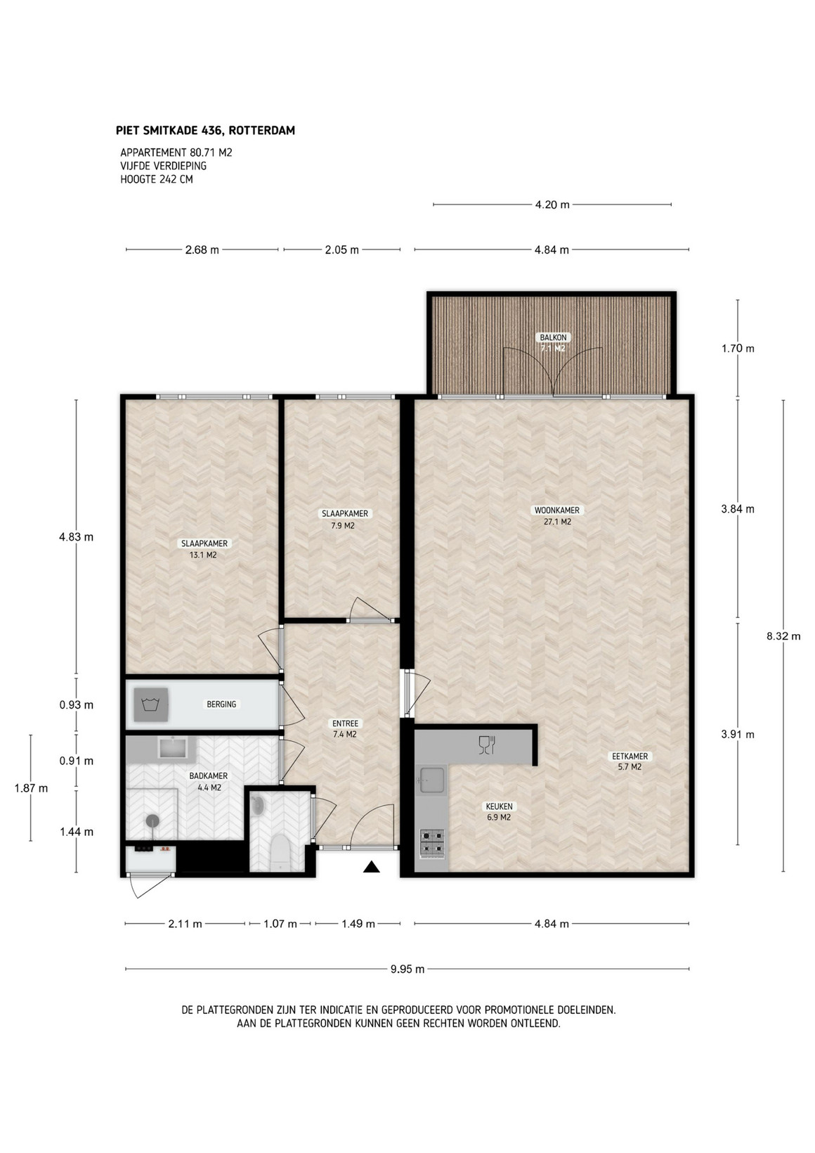 Appartement te koop: Piet Smitkade 436, Rotterdam