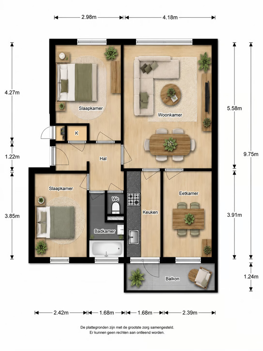 Appartement te koop: Mendelssohnplein 10C, Vlaardingen