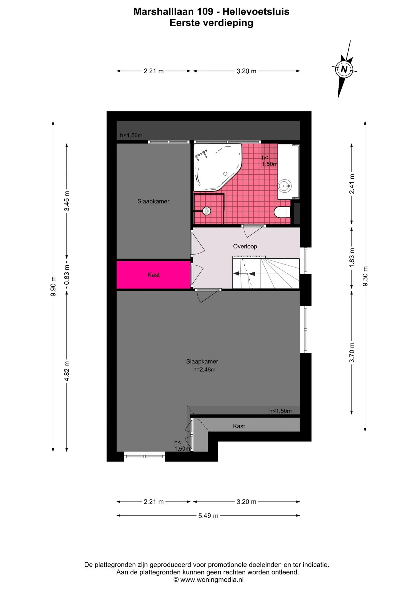 Tussenwoning te koop: Marshalllaan 109, Hellevoetsluis