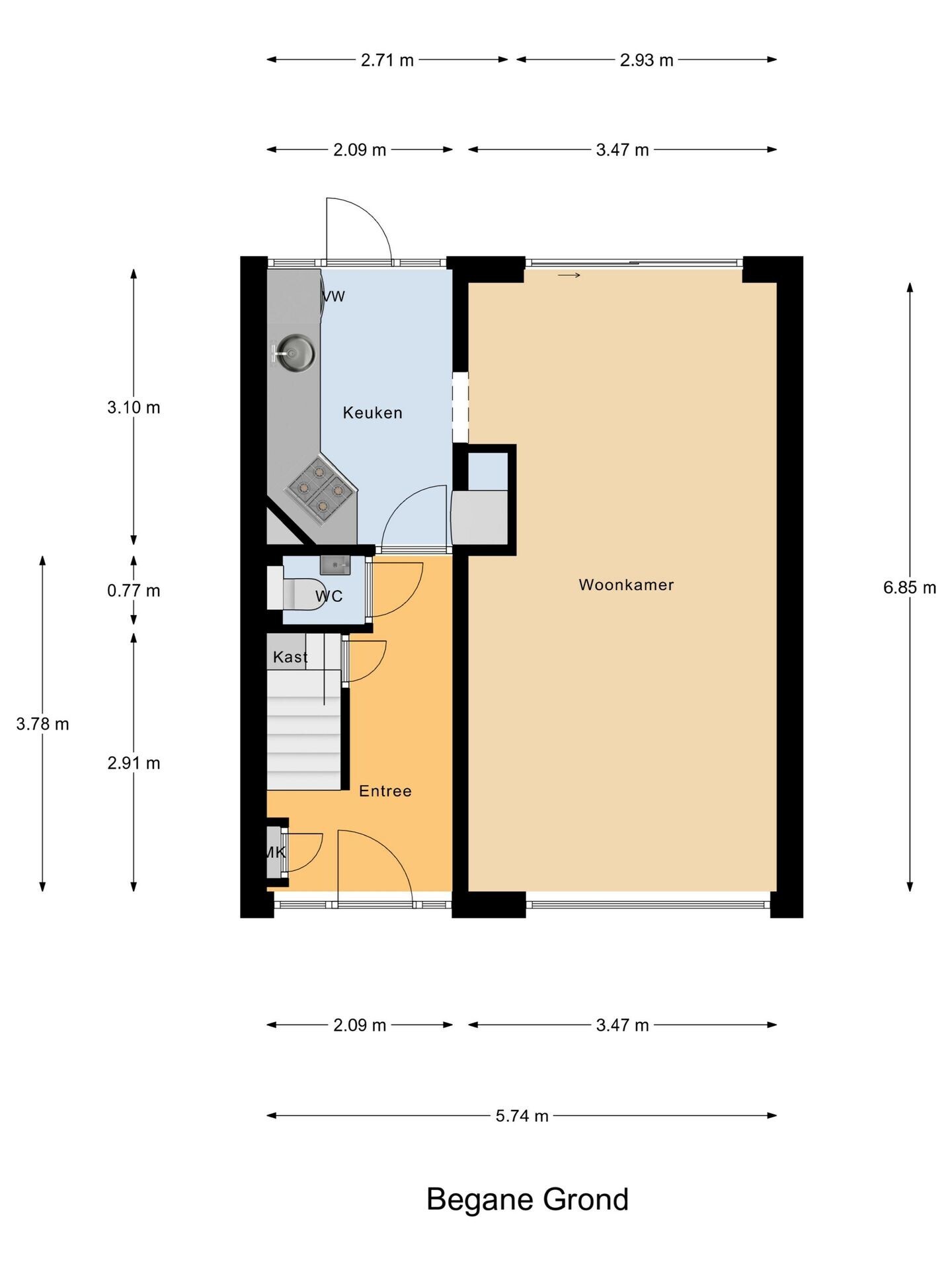 Hoekwoning te koop: Pieter de Hooghstraat 22, Papendrecht
