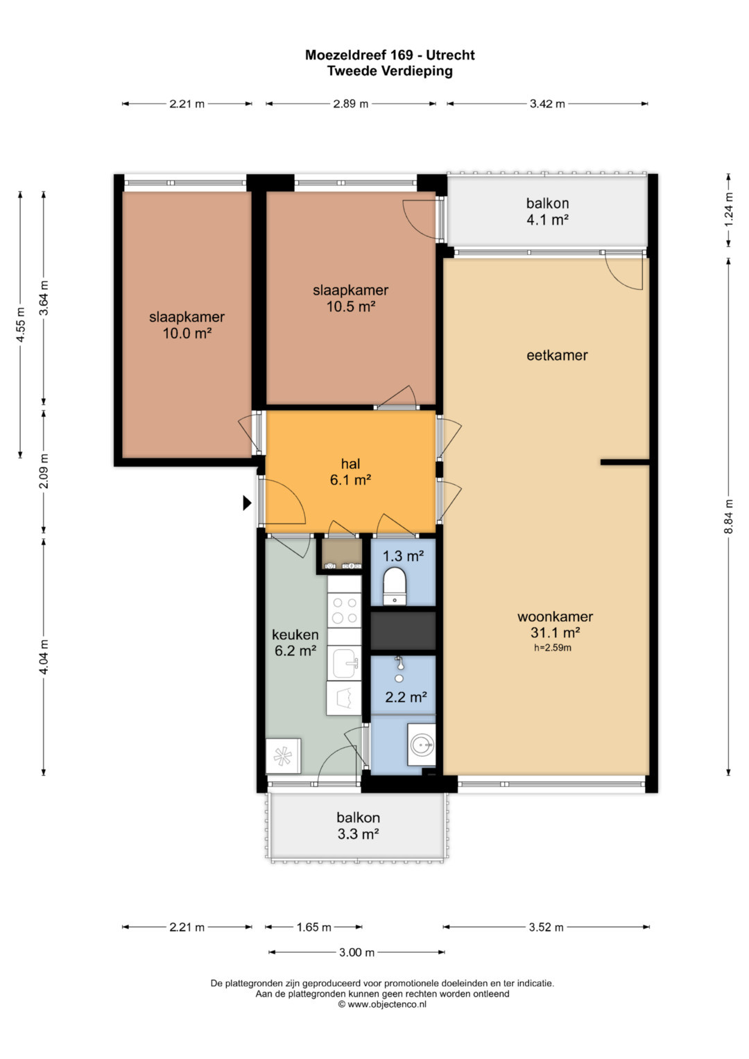 Appartement te koop: Moezeldreef 169, Utrecht