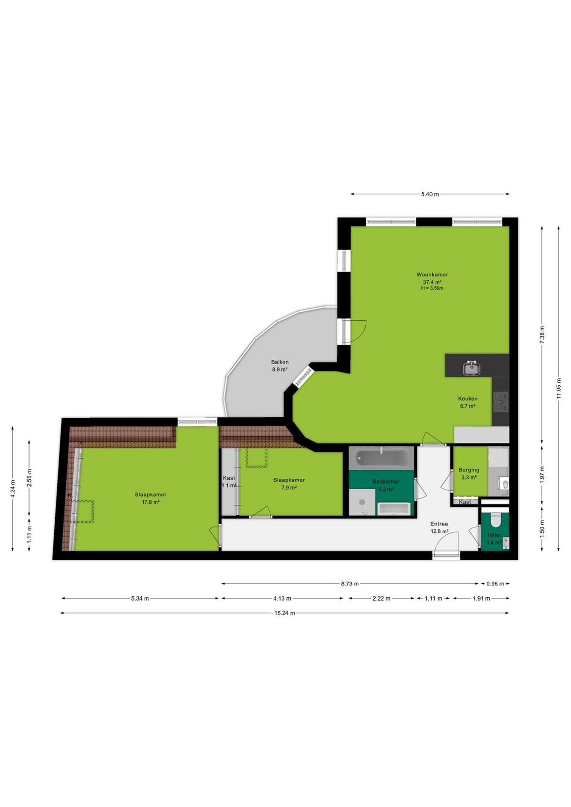 Appartement te koop: J. de Regtstraat 9, Maarssen