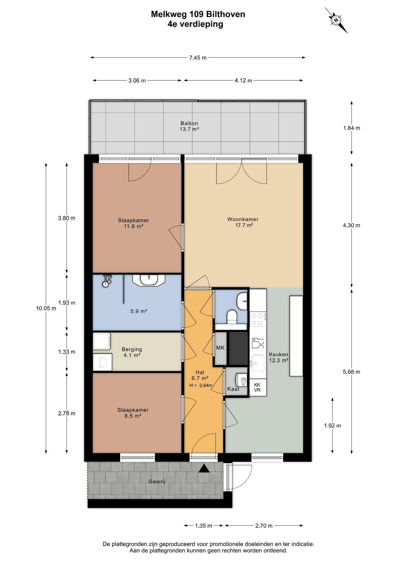 Appartement te koop: Melkweg 109, Bilthoven