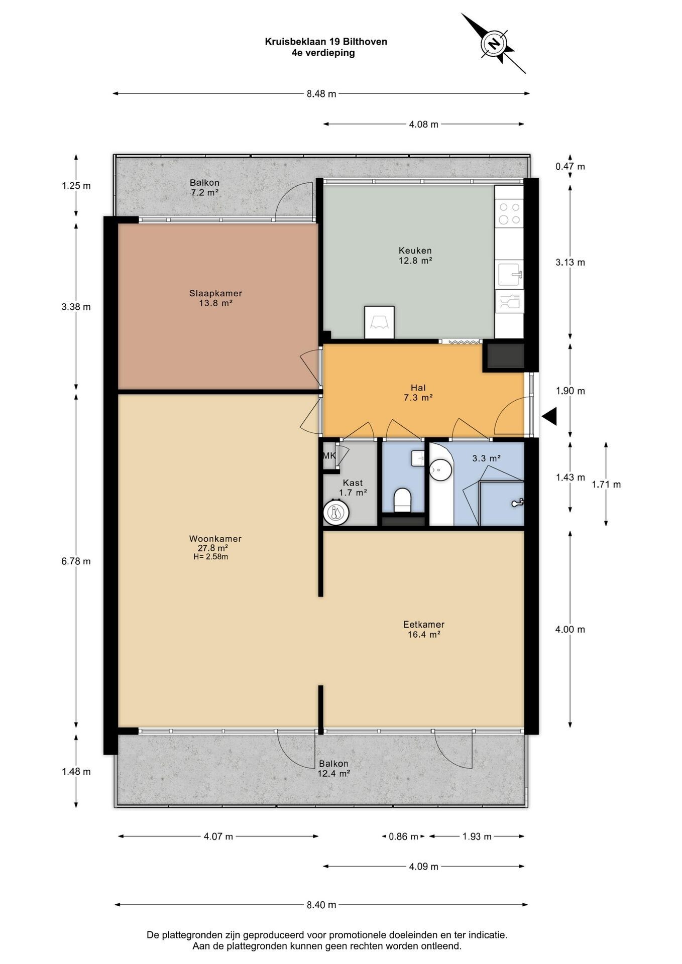 Appartement te koop: Kruisbeklaan 19, Bilthoven