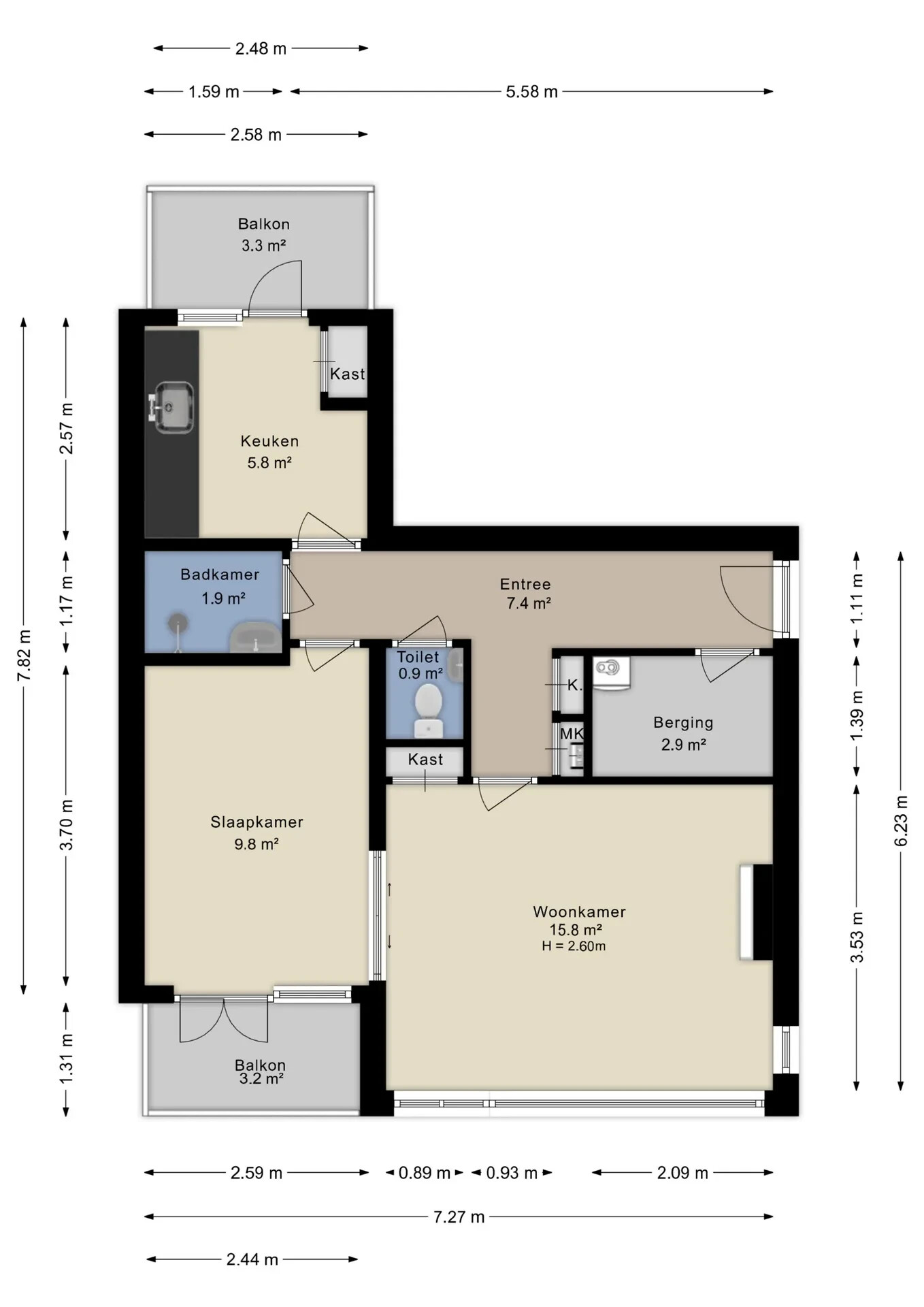 Appartement te koop: Bachweg 93A, Amersfoort