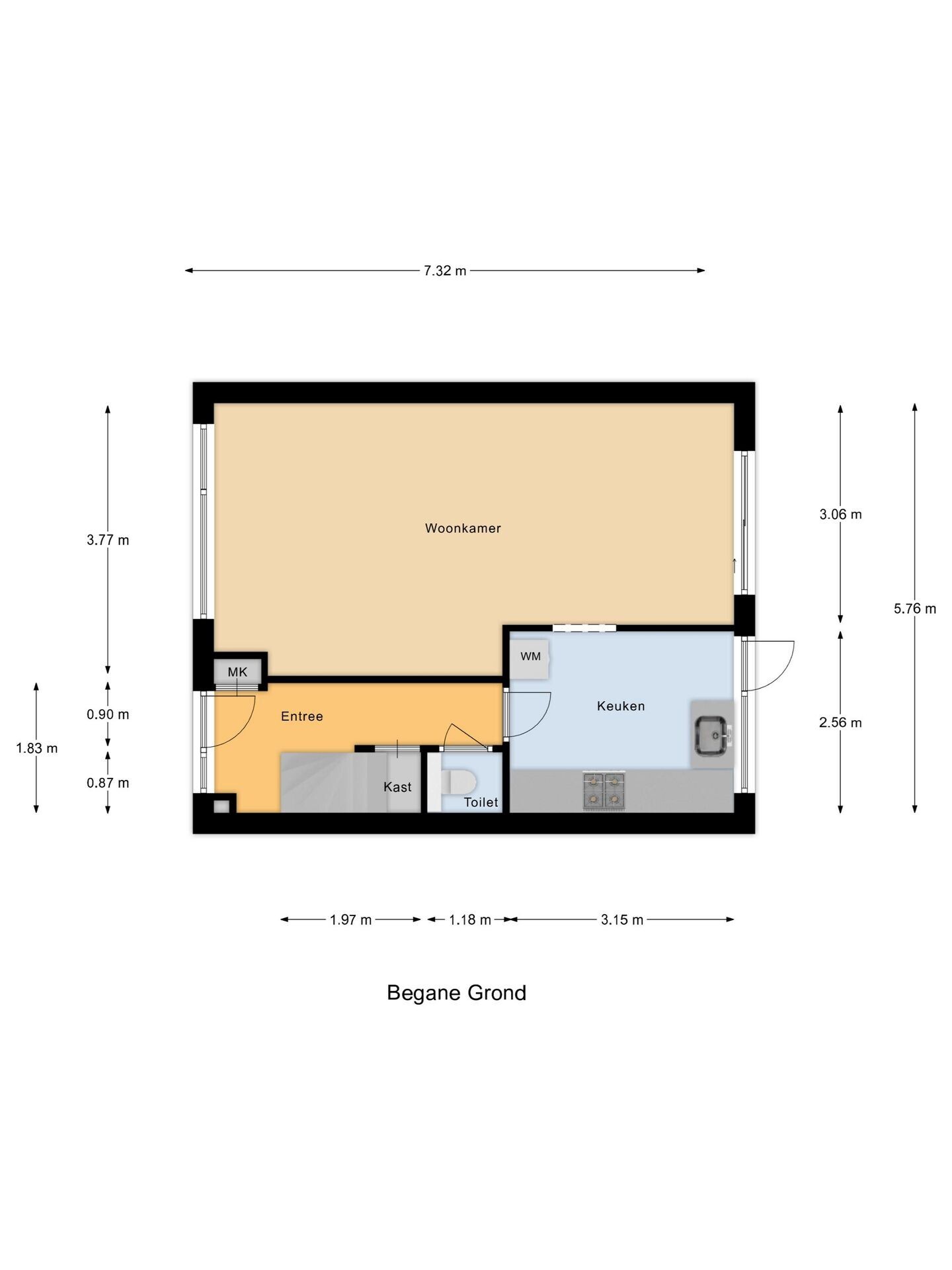 Tussenwoning te koop: Brahmsstraat 3, Culemborg