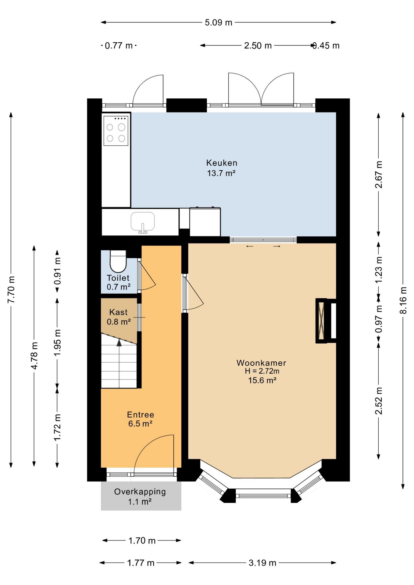 Tussenwoning te koop: Spadestraat 4, Breda