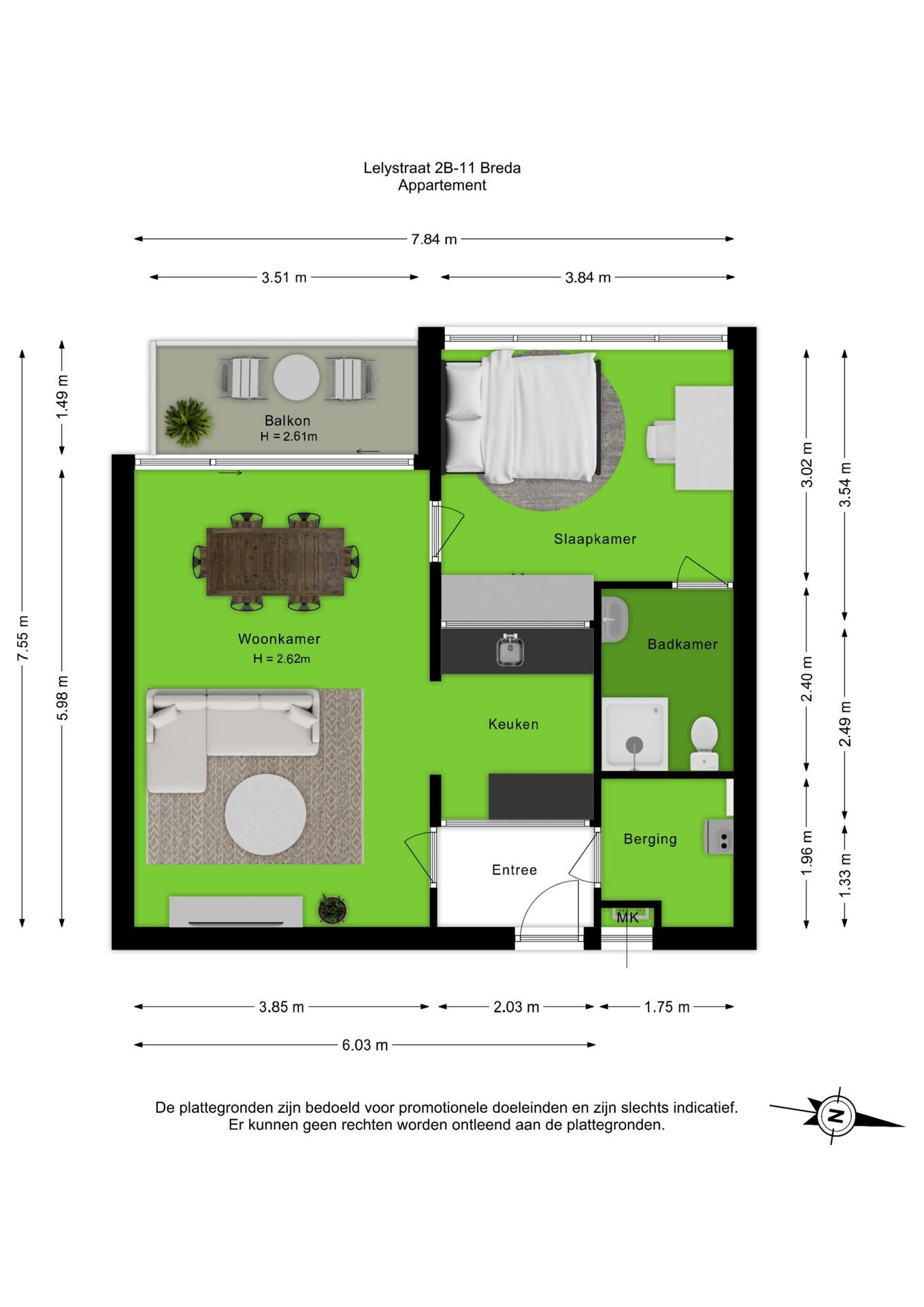 Appartement te koop: Lelystraat 2B11, Breda
