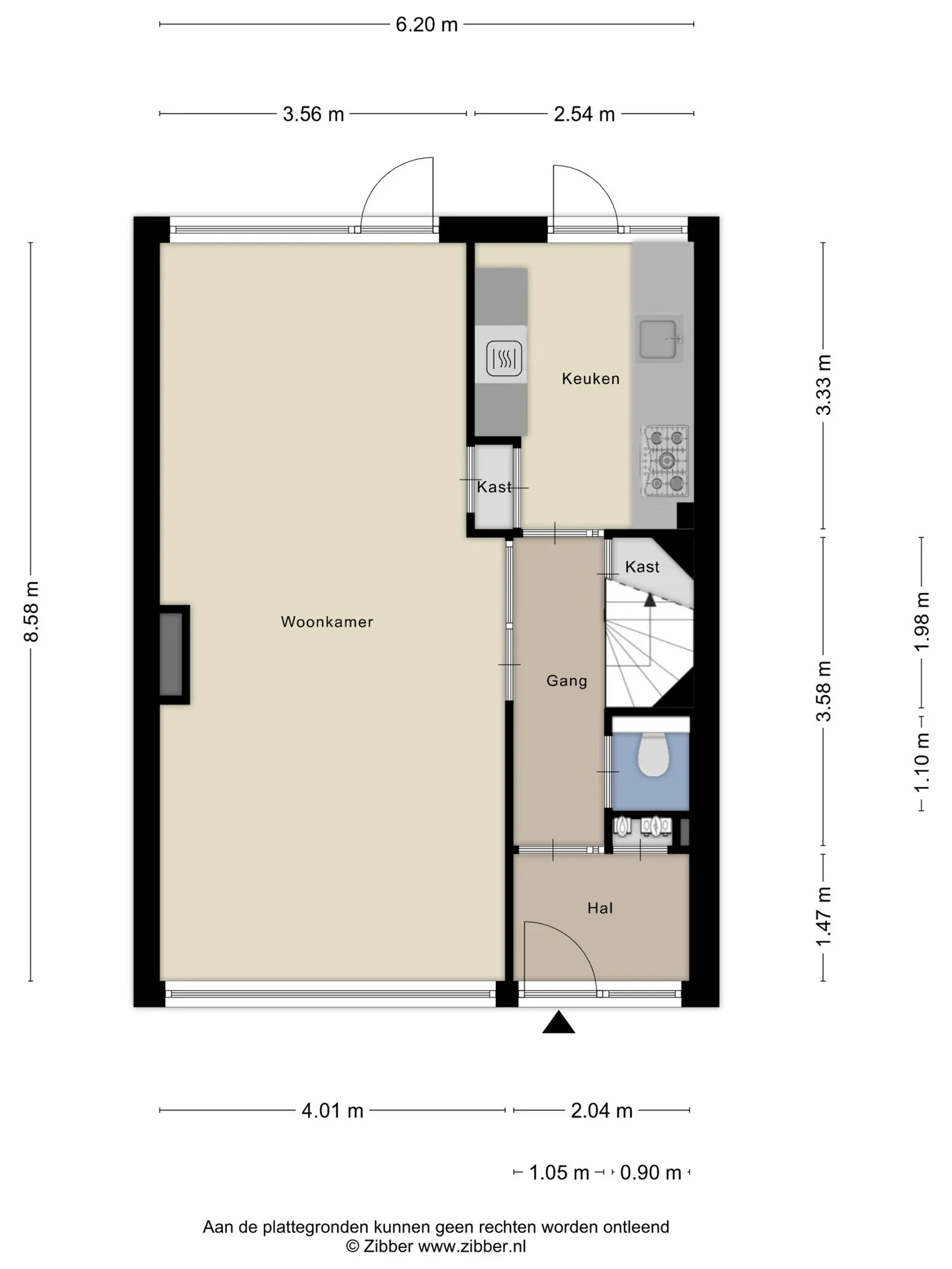 Tussenwoning te koop: Hillenraadstraat 44, Breda