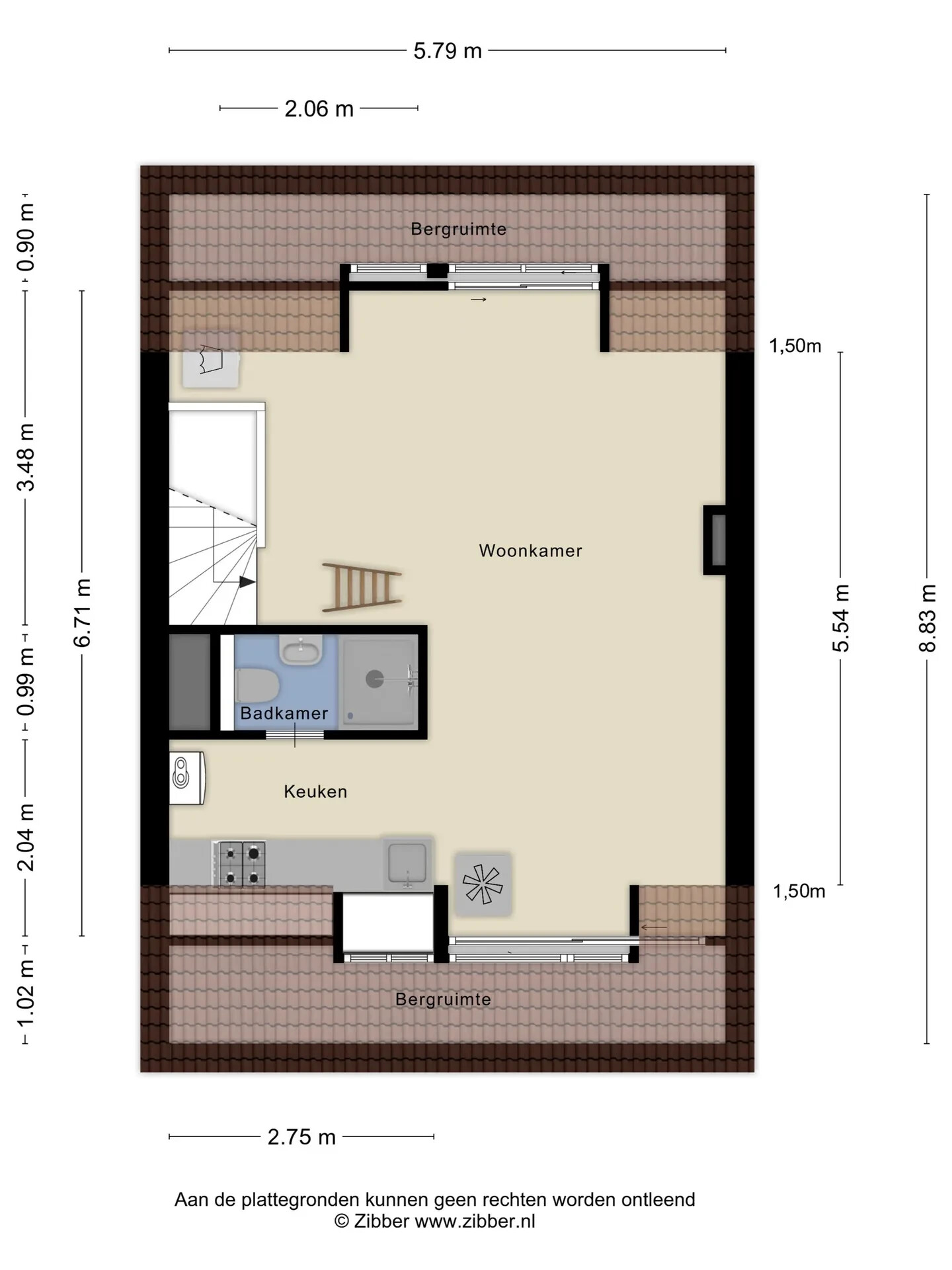 Studio te koop: Kalverstraat 24B, 'S-Hertogenbosch