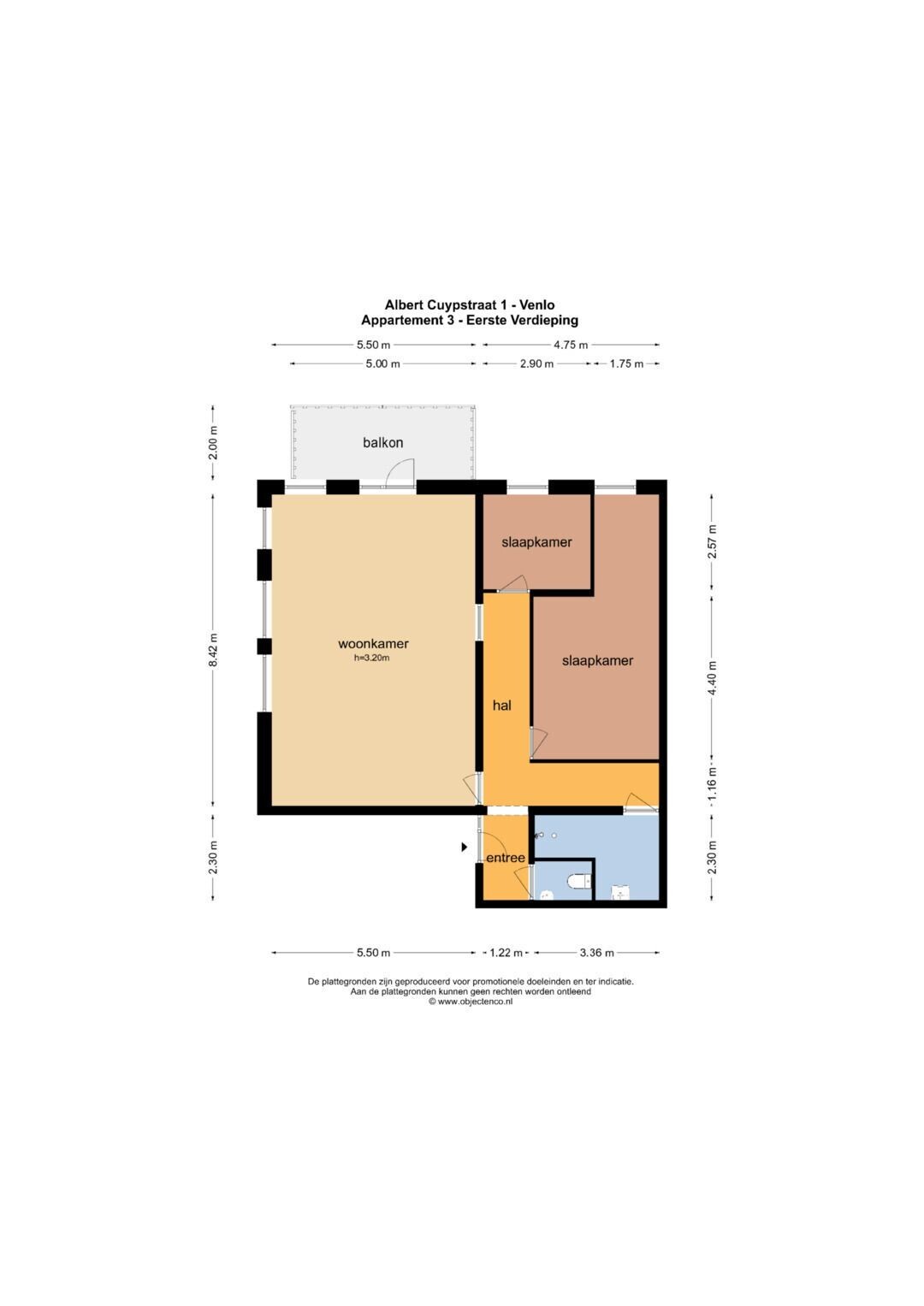 Appartement te huur: Albert Cuypstraat 1F, Venlo