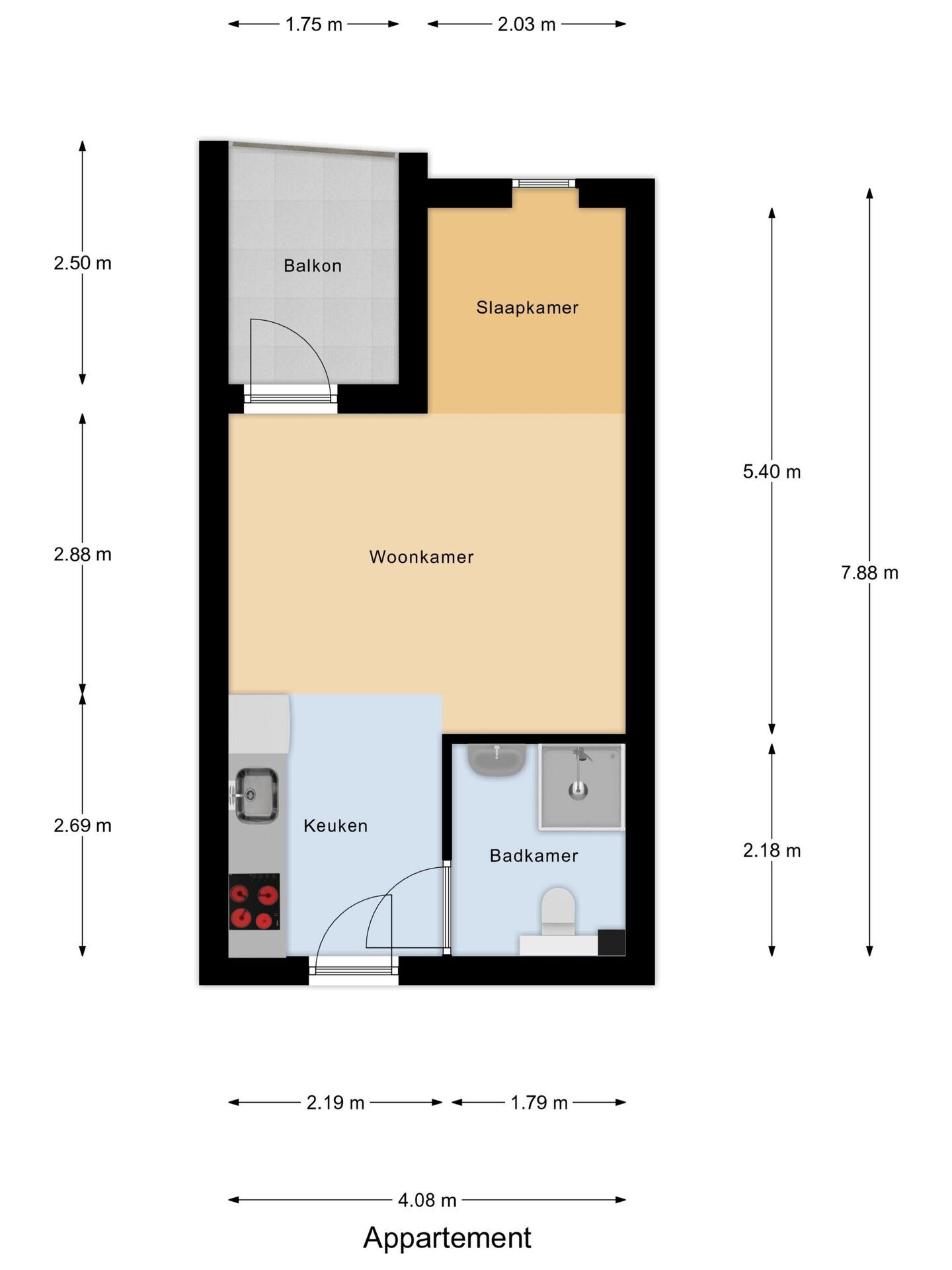 Studio te koop: Ziekerstraat 10D, Nijmegen
