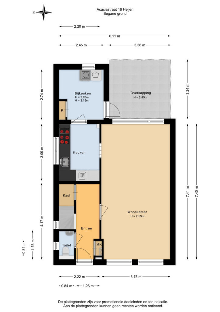 Twee-onder-één-kap te koop: Acaciastraat 16, Heijen