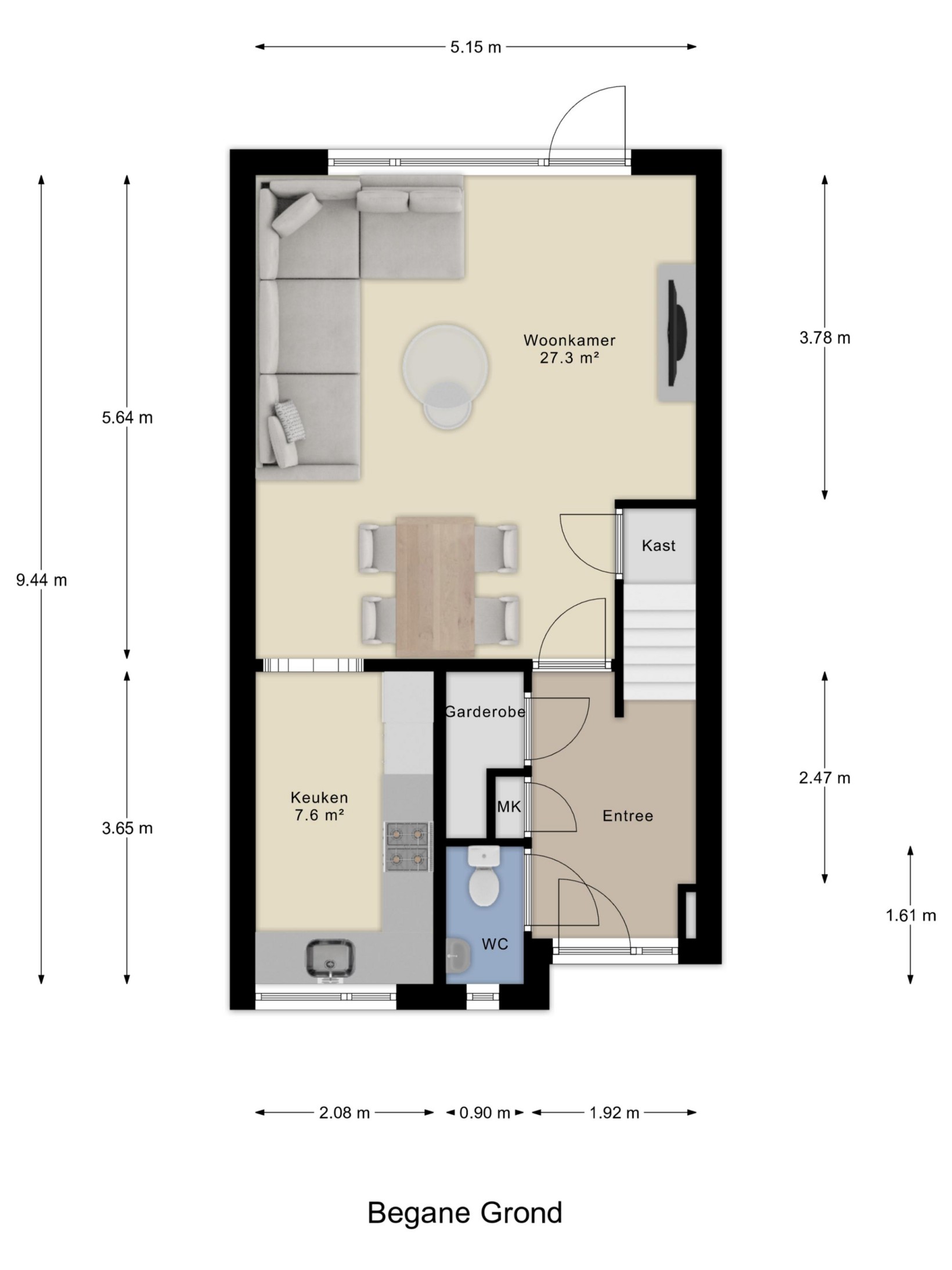 Tussenwoning te koop: Zaanstraat 10, Arnhem