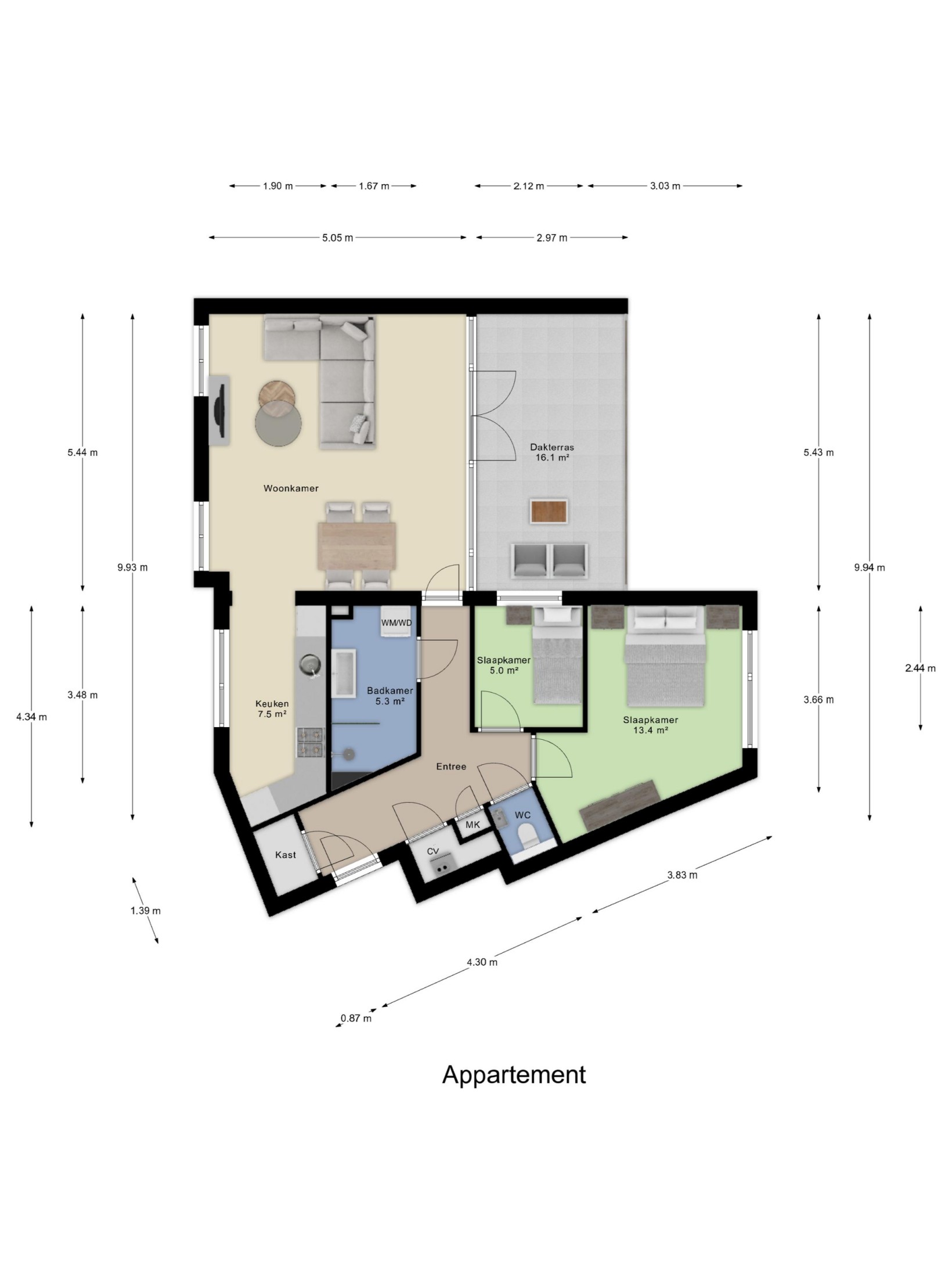 Appartement te koop: Groningensingel 1075, Arnhem