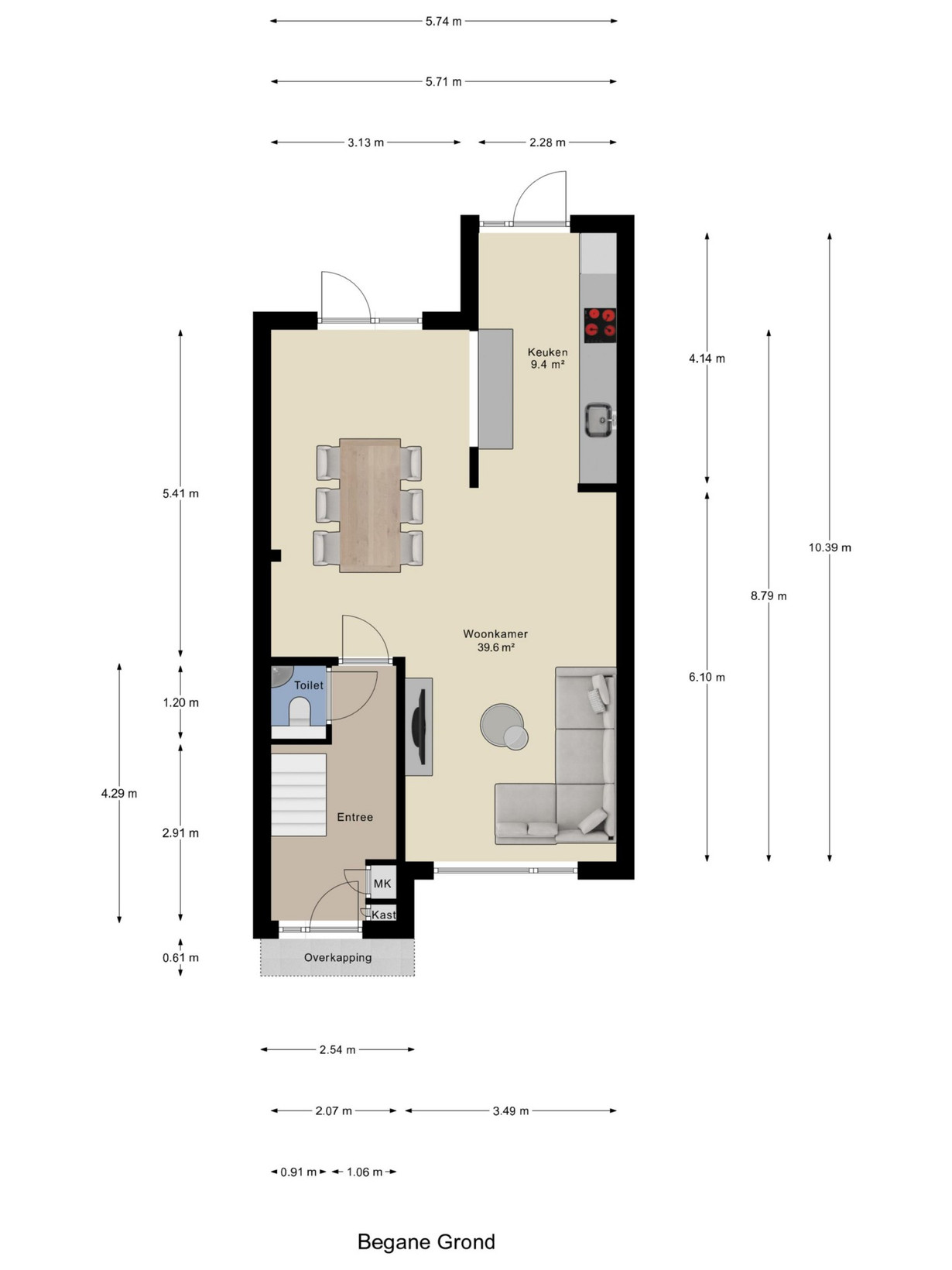 Tussenwoning te koop: Belle van Zuylenstraat 37, Arnhem