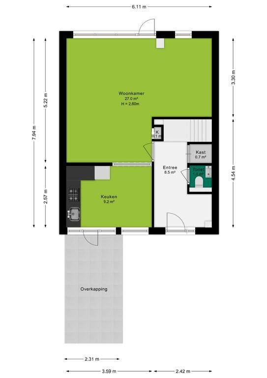 Hoekwoning te koop: Meerkerkstraat 1, Arnhem