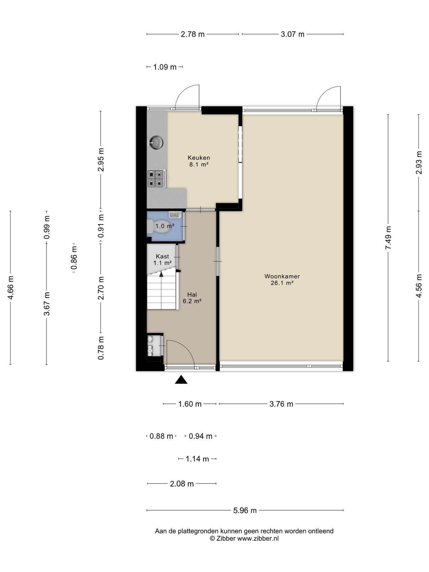 Tussenwoning te koop: Rotterdamsingel 14, Arnhem