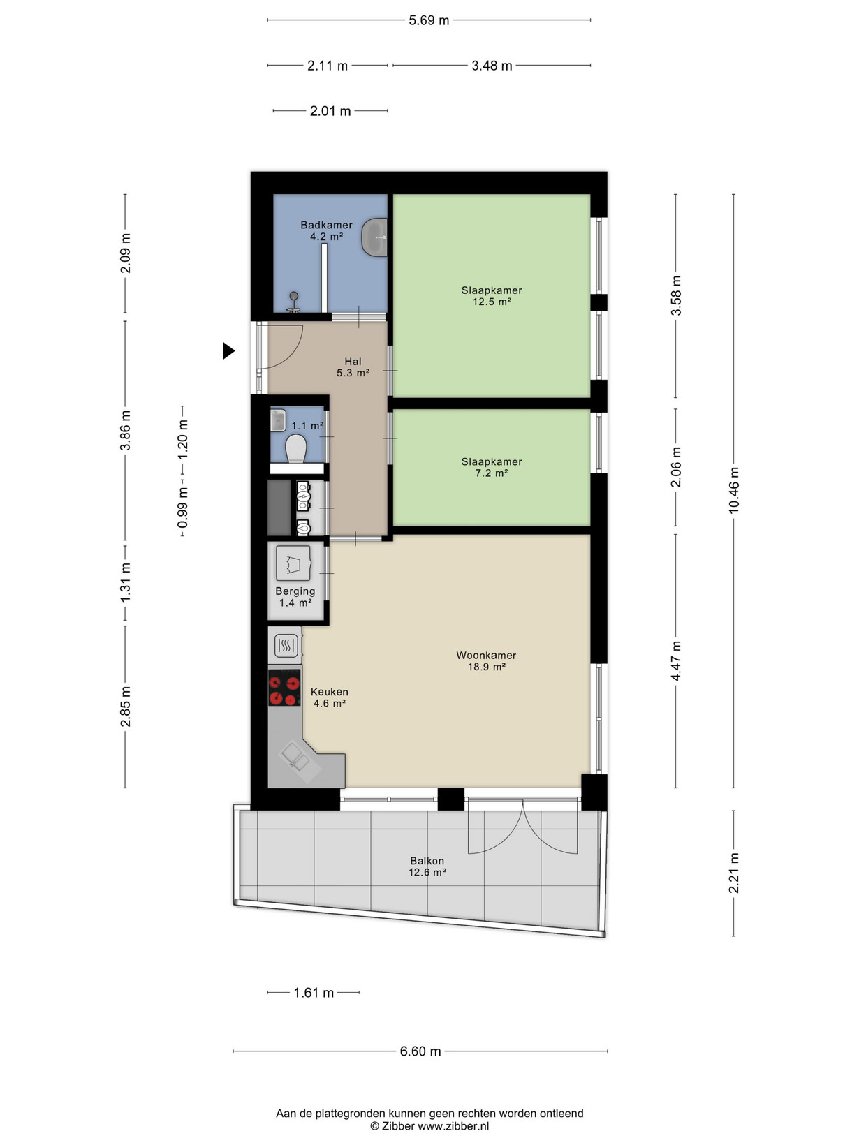 Appartement te koop: Kersenplukkerserf 12, Arnhem
